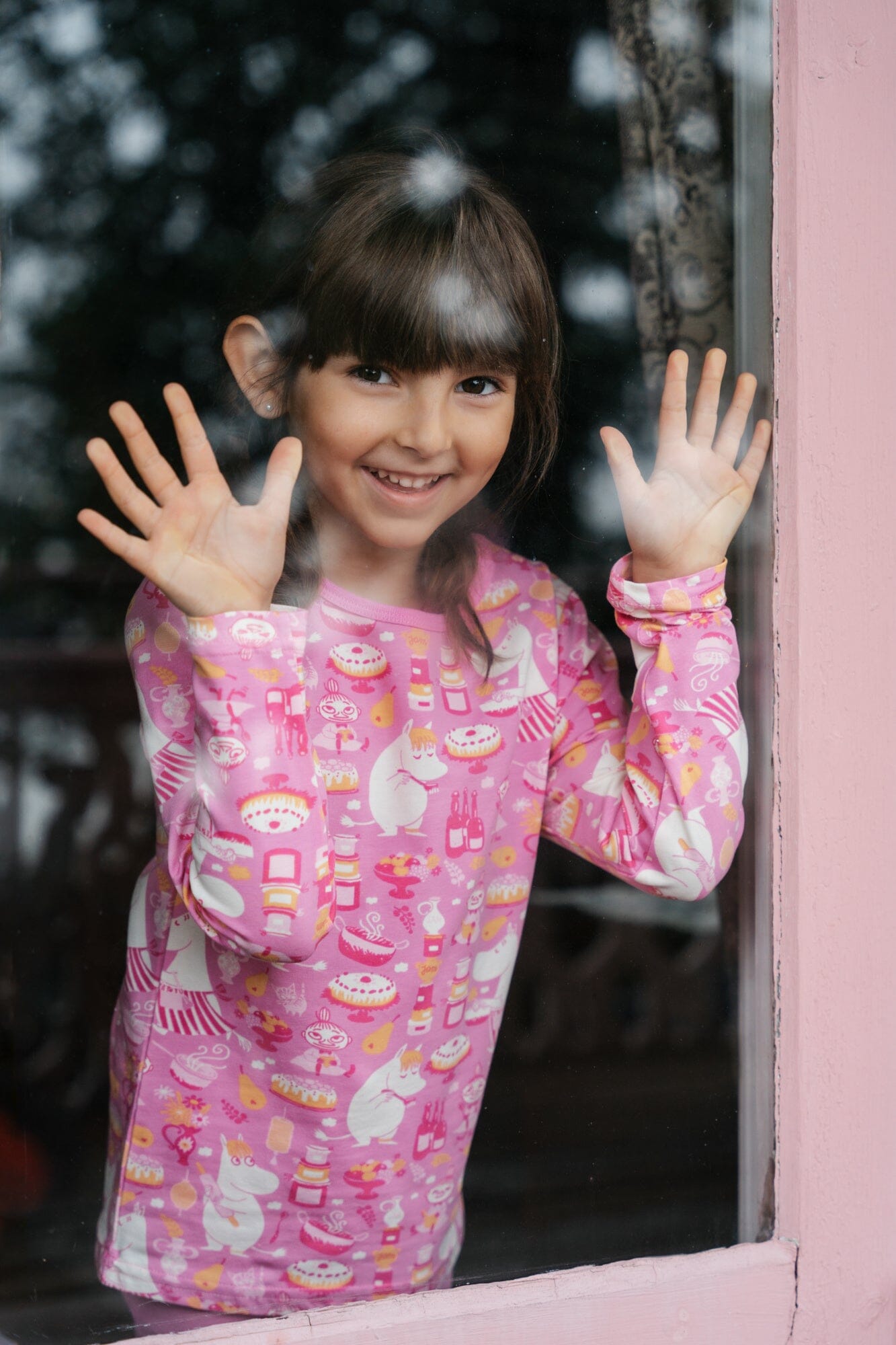 Martinex Moomin Langarmshirt rosa Gebäck Bakers Print © Moomin Characters Langarmshirt Moomin by Martinex