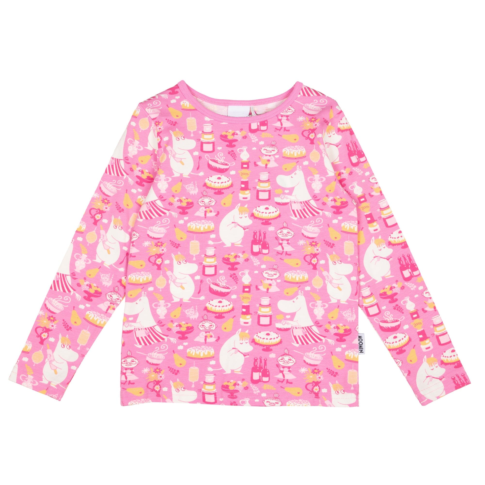 Martinex Moomin Langarmshirt rosa Gebäck Bakers Print © Moomin Characters Langarmshirt Moomin by Martinex