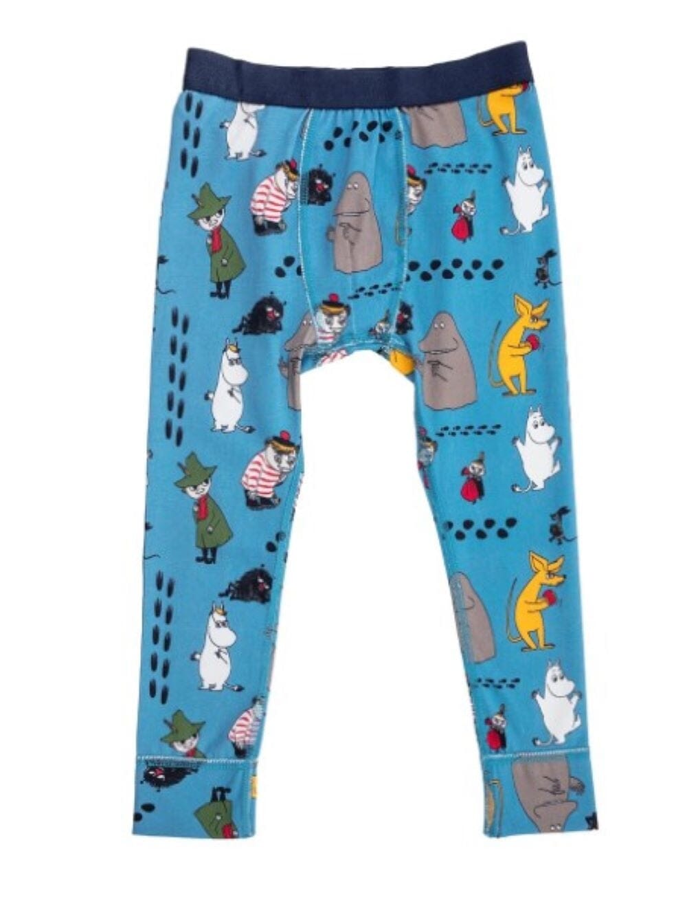 Martinex lange Unterhose blau Moomin Fußspuren © Moomin Characters Hose Moomin by Martinex