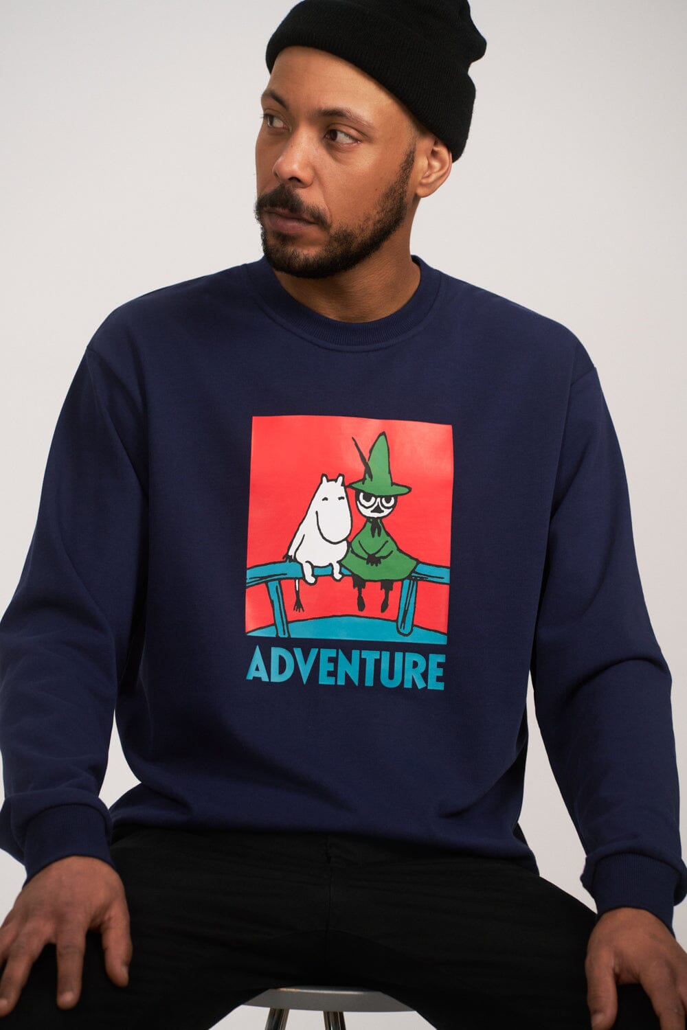 Martinex Moomin Adult Sweatshirt „Unto“ Adventure – Dark Blue Pullover Moomin by Martinex