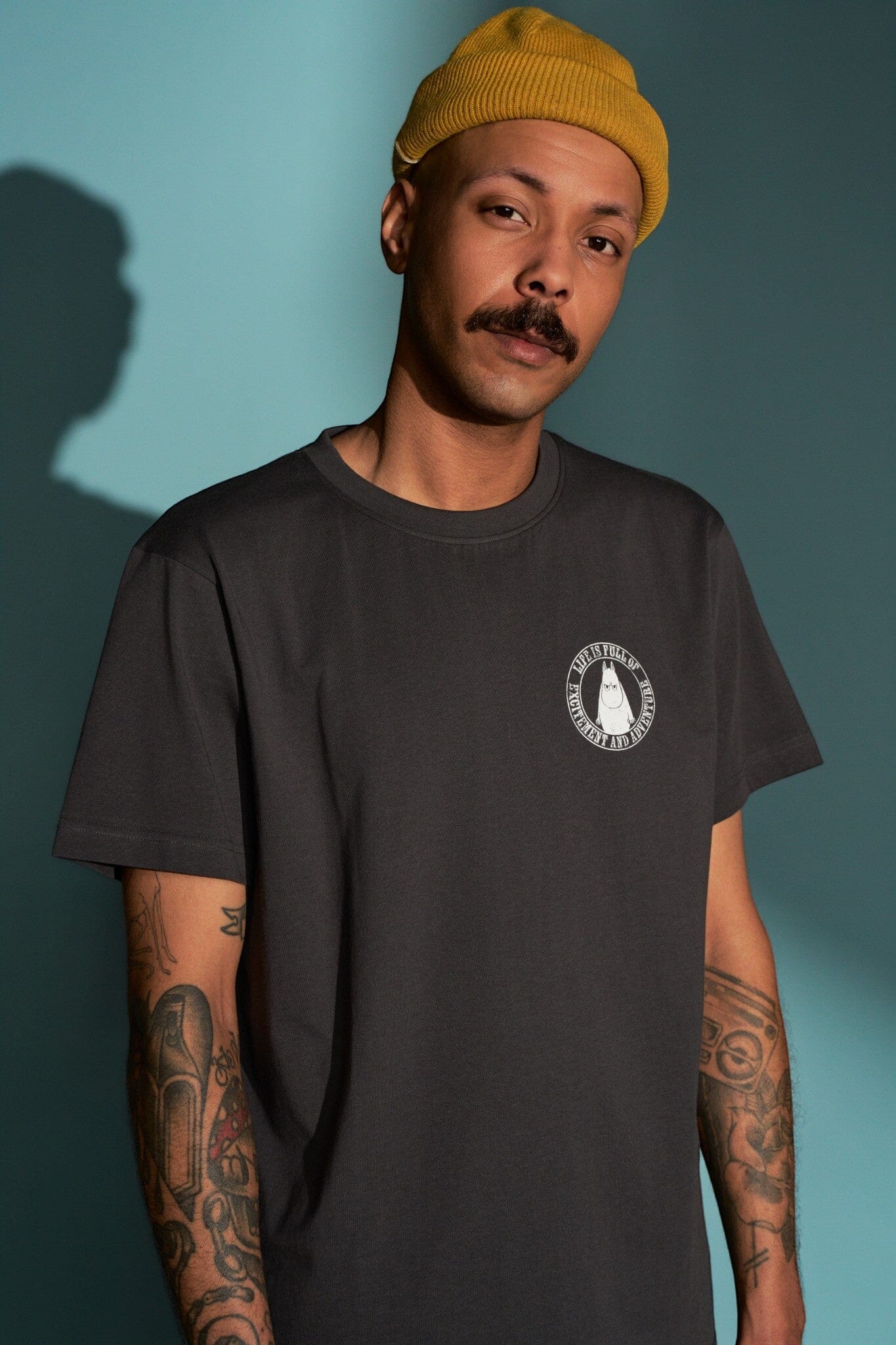 Martinex Moomin Adult T-Shirt Alvi T-Shirt "Life Is Dark" - Grau T-Shirt Moomin by Martinex