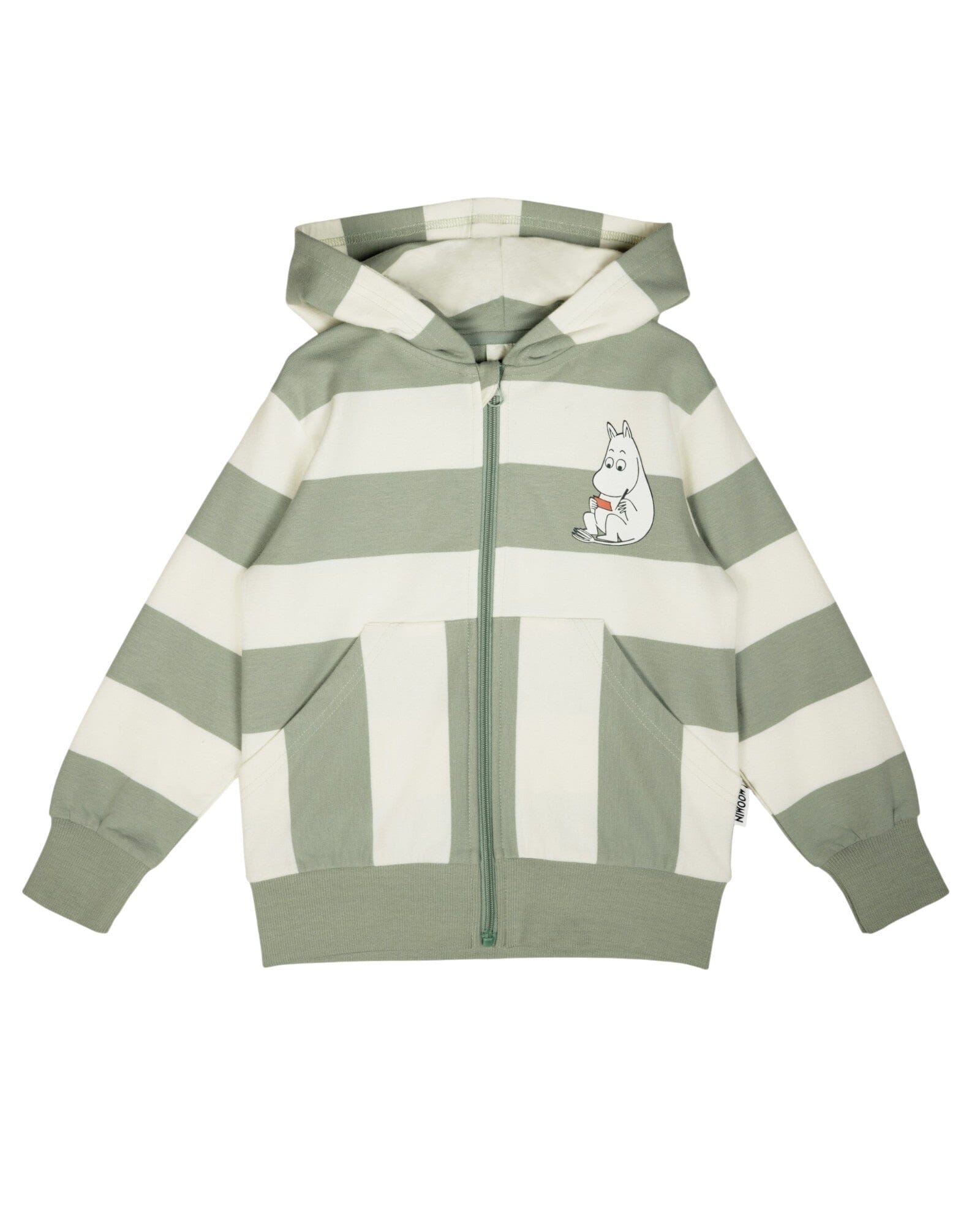 Martinex Moomin Day Off Hoodie Grün Weiß Hoodie Moomin by Martinex 104