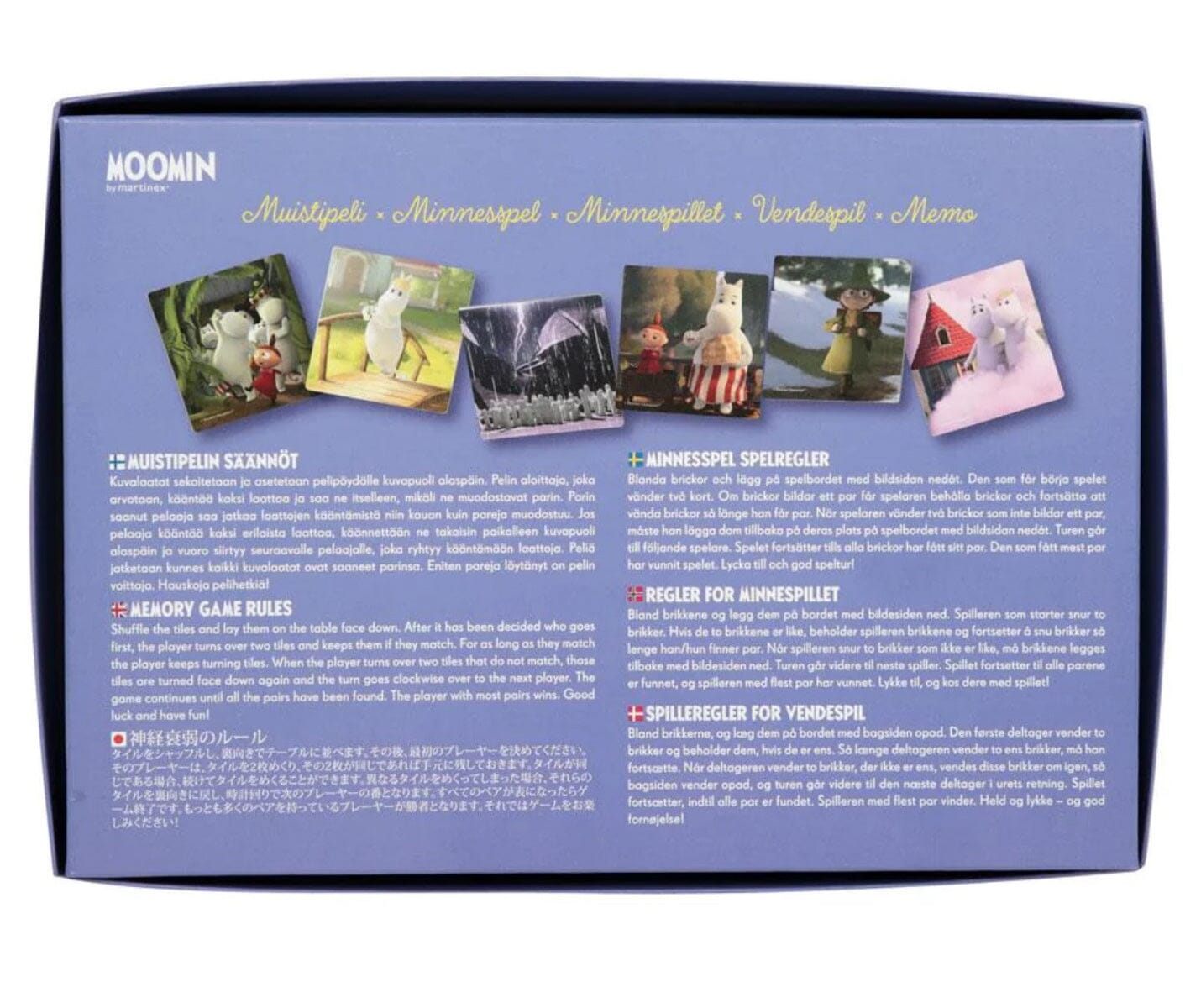 Moominvalley Memory Spiel - Martinex ©Moomin Characters Spiele Moomin by Martinex