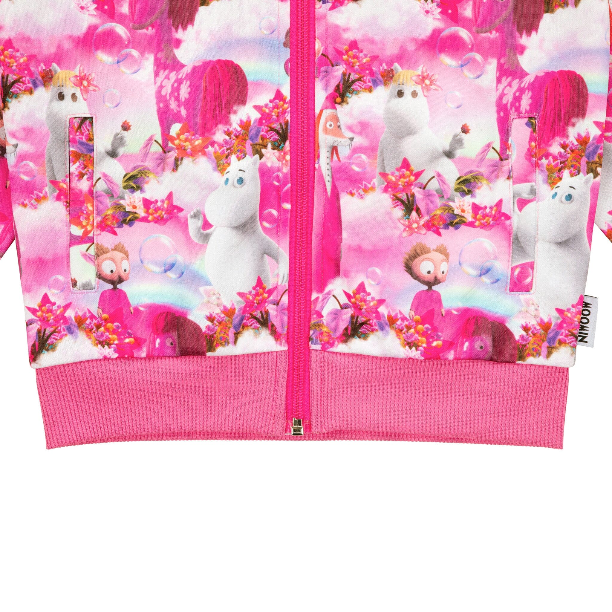 Martinex Moomin Trainingsjacke Pink mit Twilight-Aufdruck © Moomin Characters Sweatjacke Moomin by Martinex