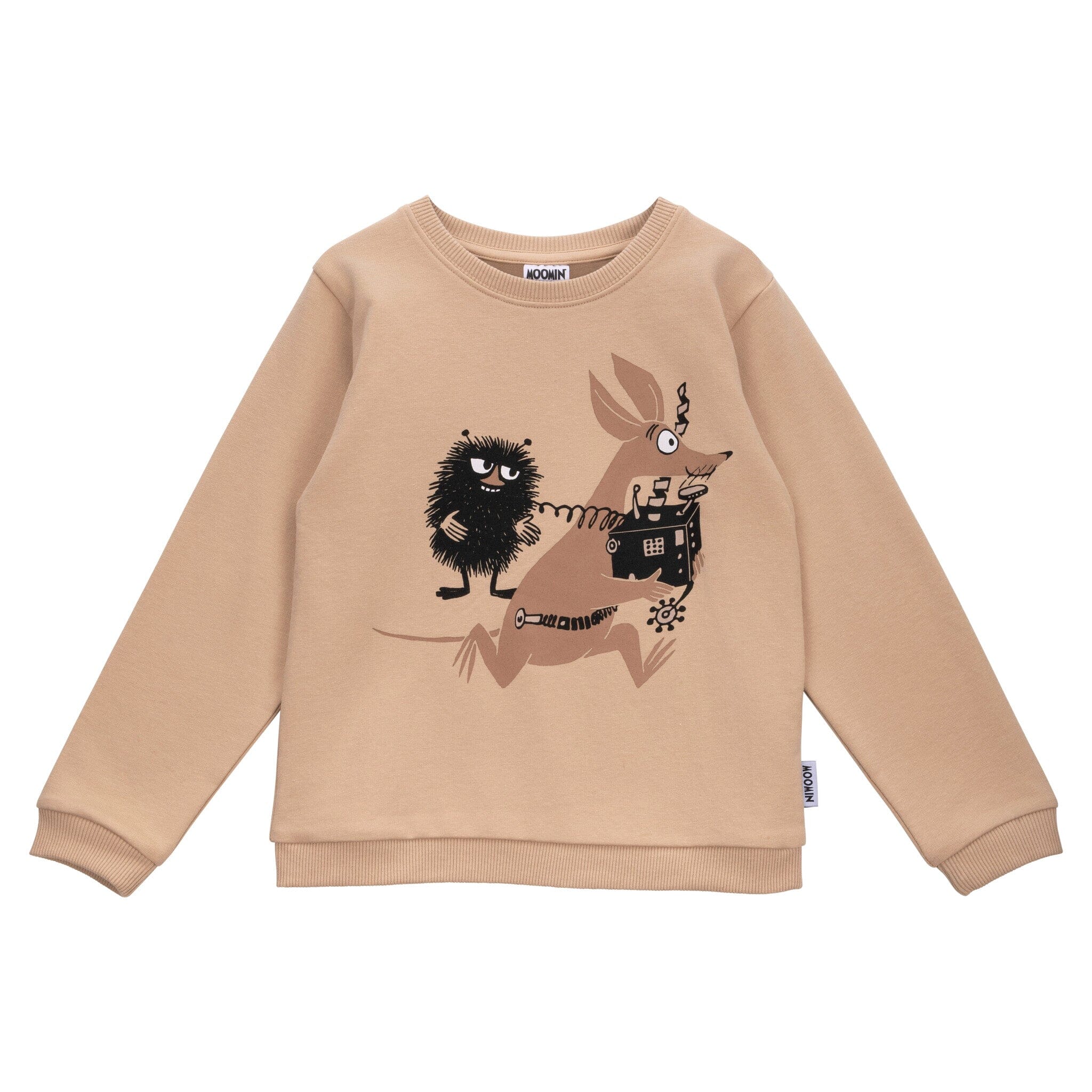 Martinex Moomin Sweatshirt braun mit Handwerker Sniff und Stinky ©Moomin Characters Sweatshirt Moomin by Martinex