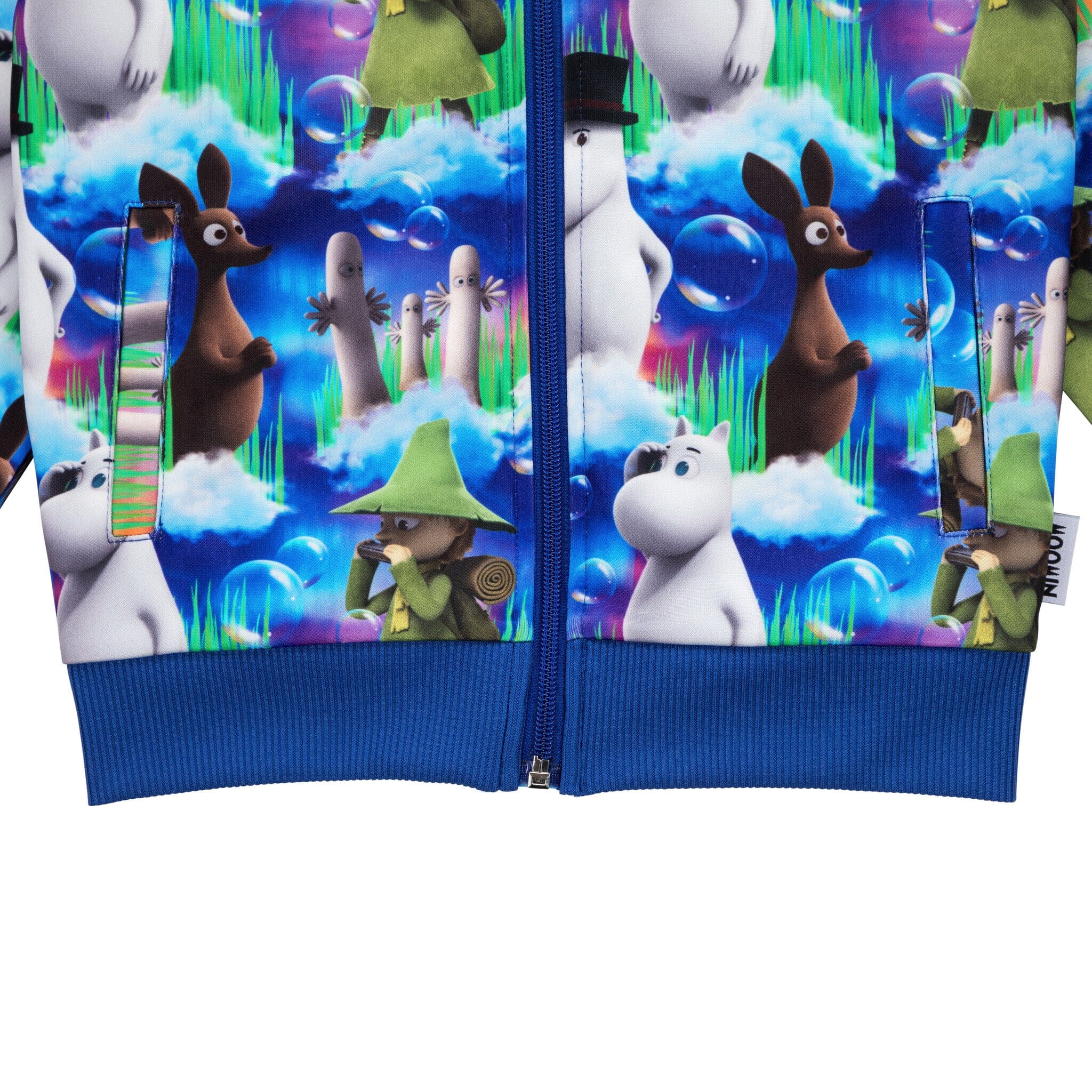 Martinex Moomin Trainingsjacke blau mit Twilight-Aufdruck © Moomin Characters Sweatjacke Moomin by Martinex