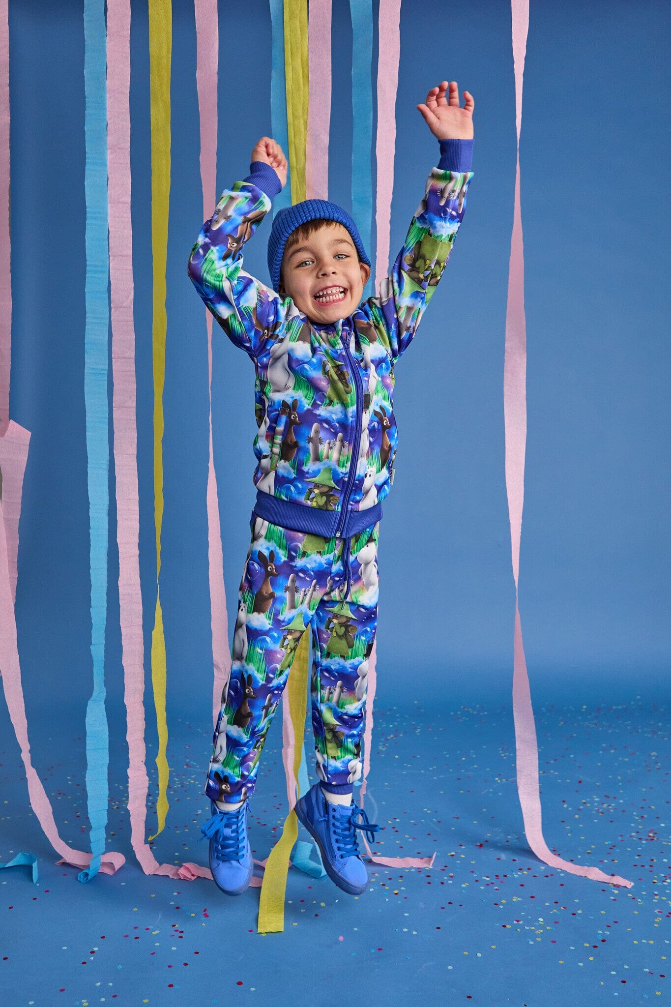 Martinex Moomin Trainingshose blau mit Twilight-Aufdruck © Moomin Characters Jogginghose Moomin by Martinex