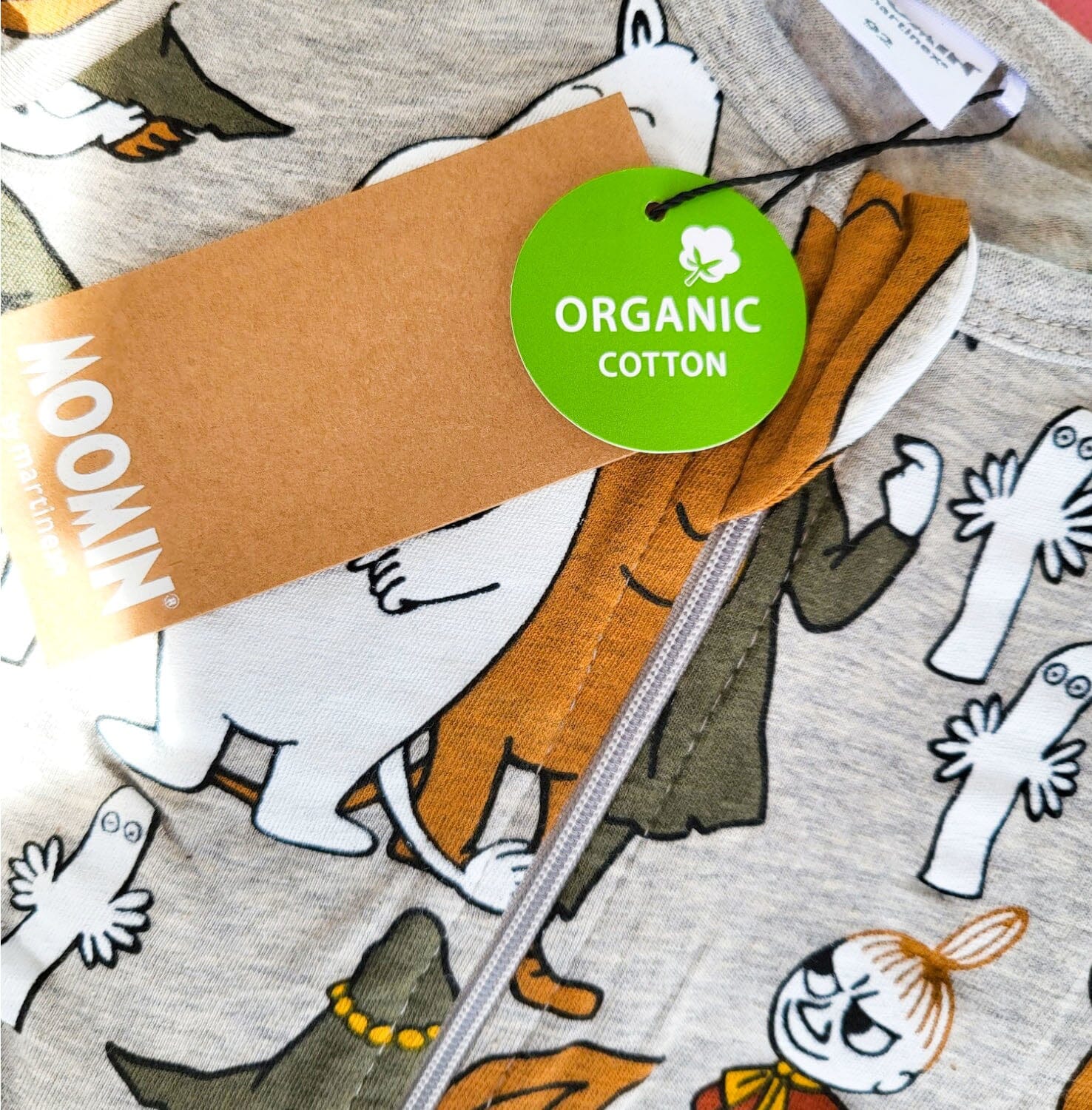 Martinex Moomin Ponder Einteiler Grau Moomin © Moomin Characters Overall aus Biobaumwolle Einteiler / Bodysuits Moomin by Martinex