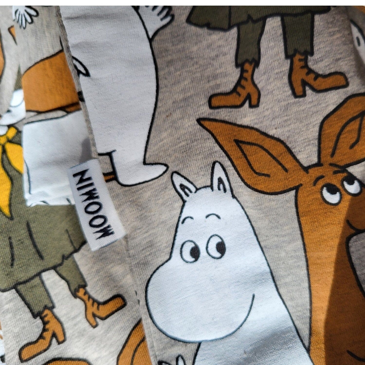 Martinex Moomin Ponder Einteiler Grau Moomin © Moomin Characters Overall aus Biobaumwolle Einteiler / Bodysuits Moomin by Martinex