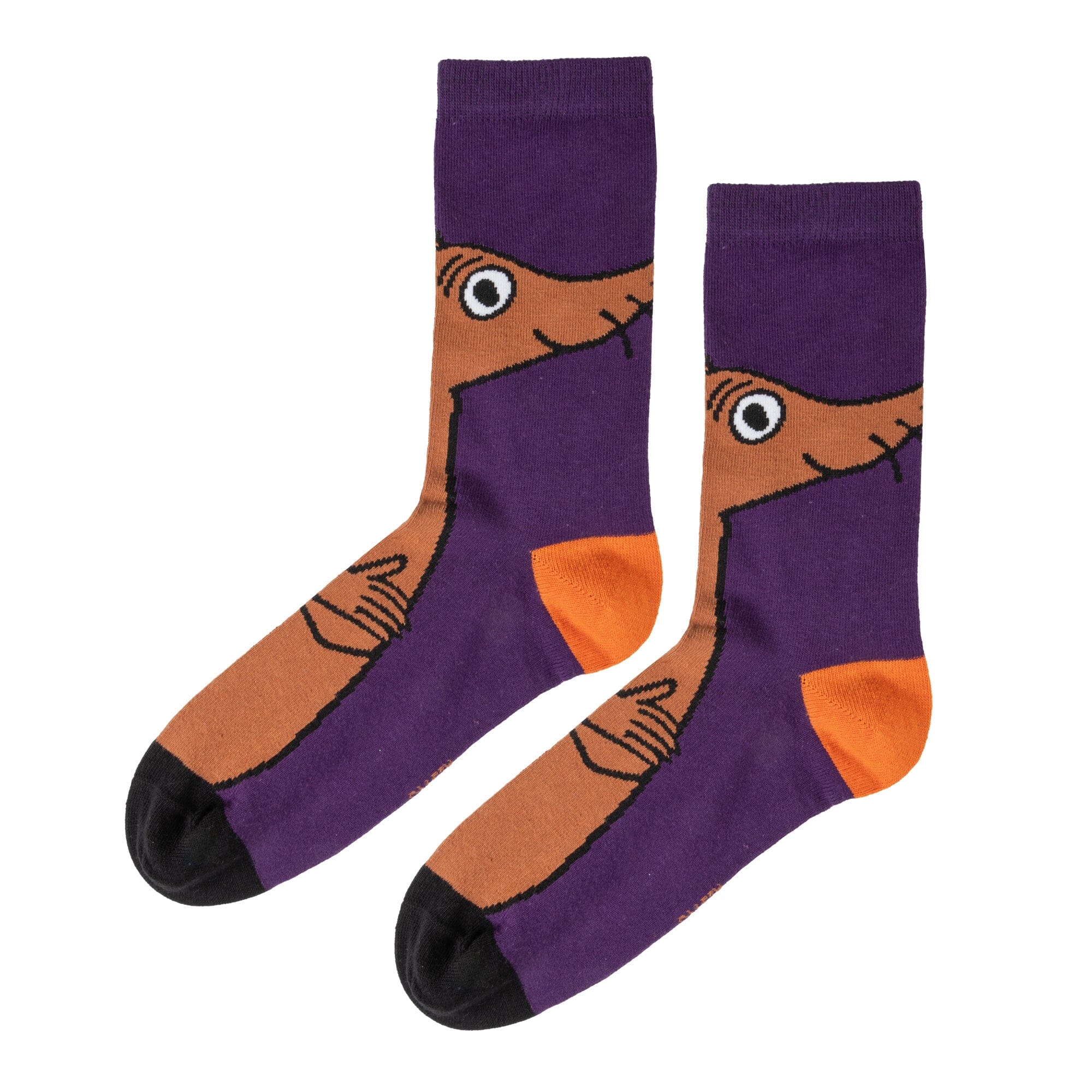Martinex by Moomin Socken Sniff Motiv lila orange schwarz bequem Socken Moomin by Martinex
