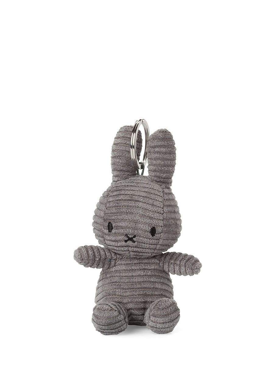 Miffy aus Cord Schlüsselanhänger keychain grau 10cm Schlüsselanhänger Bon Ton Toys