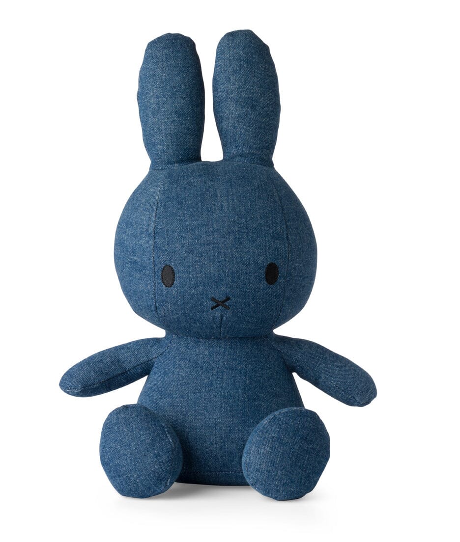Miffy terry sitzend Mid Wash Denim blau Jeans 33 cm Kuscheltiere Bon Ton Toys