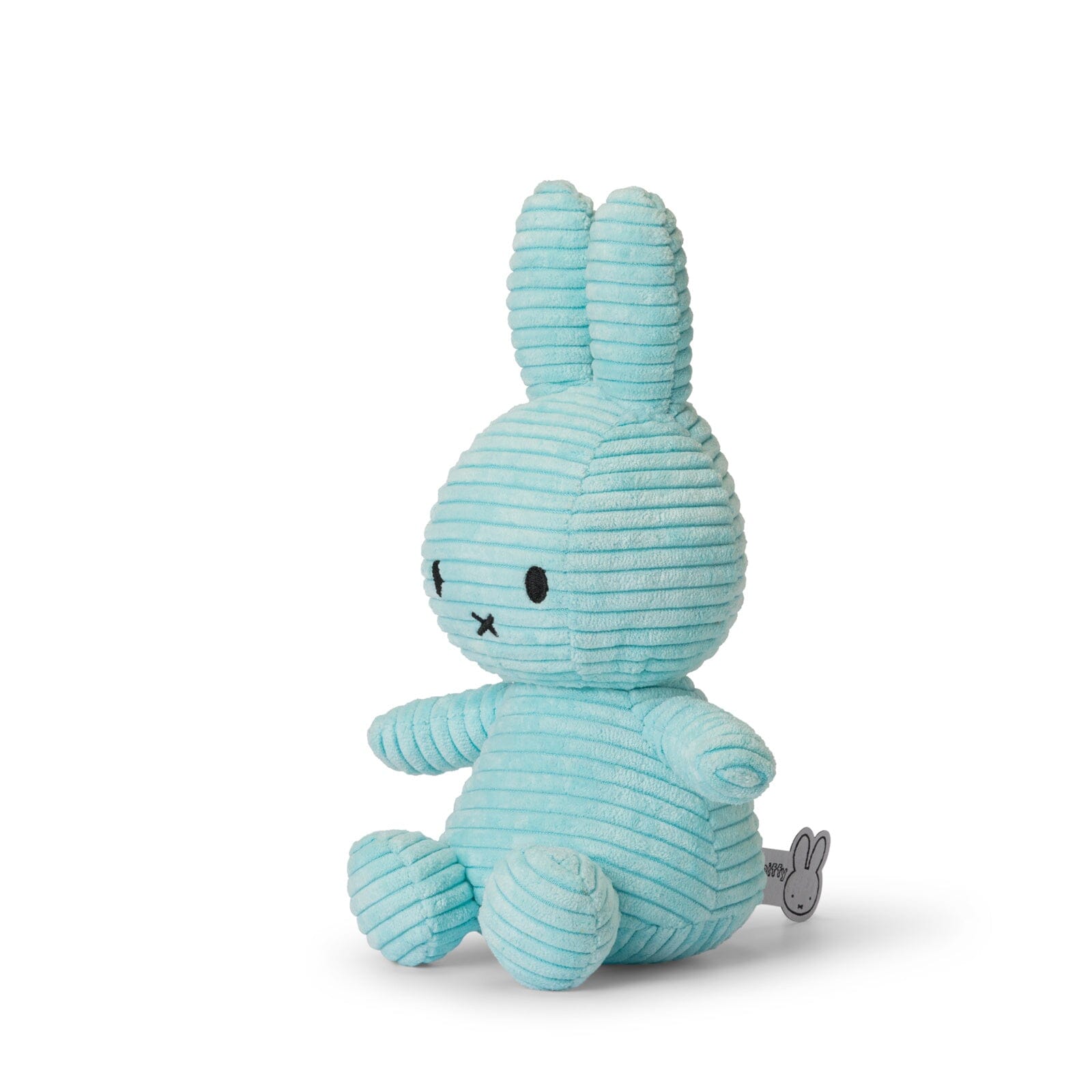 Miffy aus ECO Cord sitzend Farbe türkis / turqouise 23 cm Kuscheltiere Bon Ton Toys