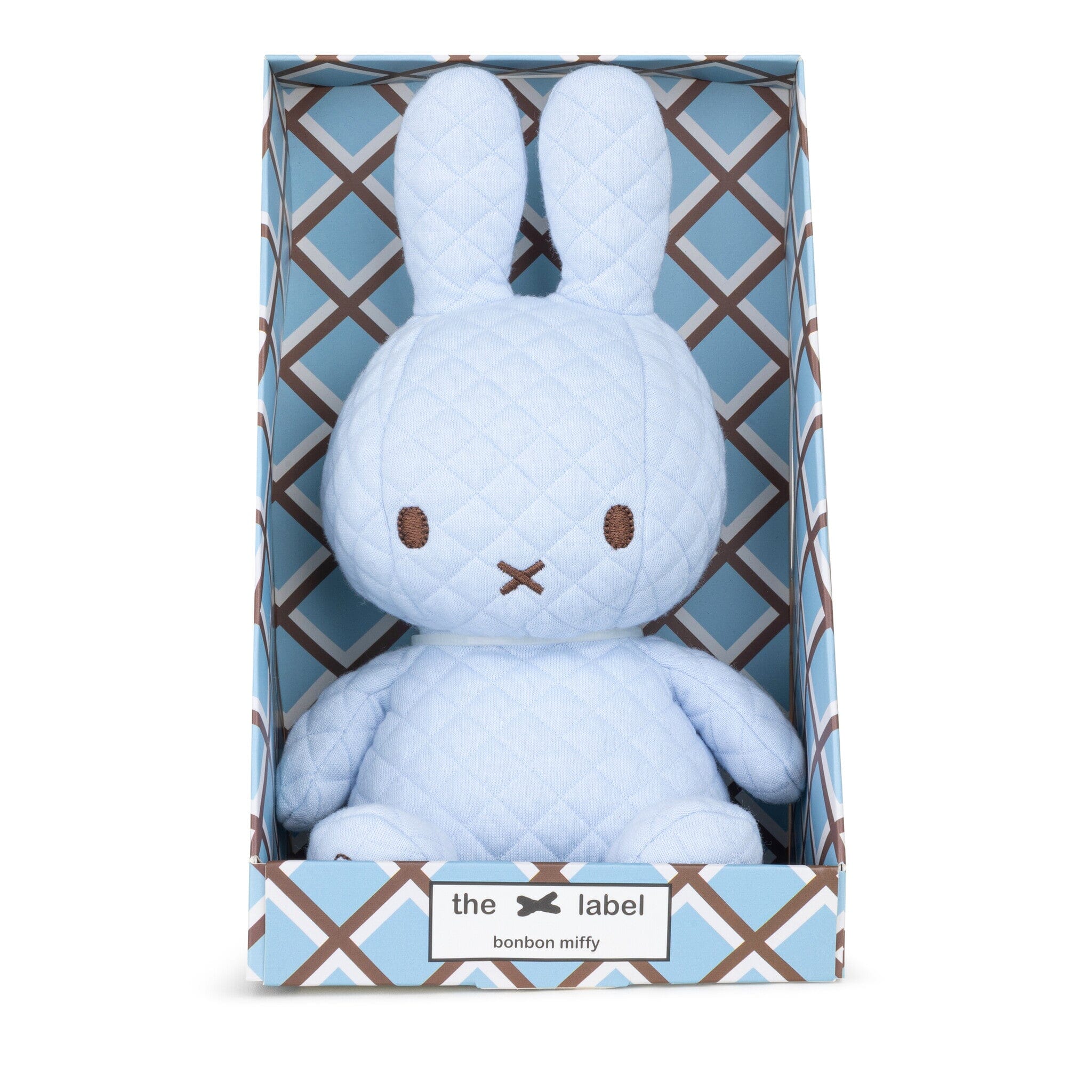 Miffy -The x Label - Bonbon hellblau sitzend 23 cm in Geschenkbox Kuscheltiere Bon Ton Toys