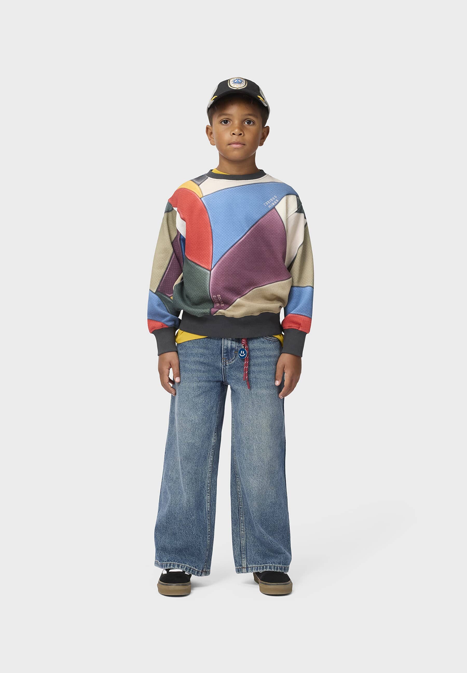 MOLO Jungen Sweatshirt Mattis mit Fußball-Print Sweatshirt MOLO