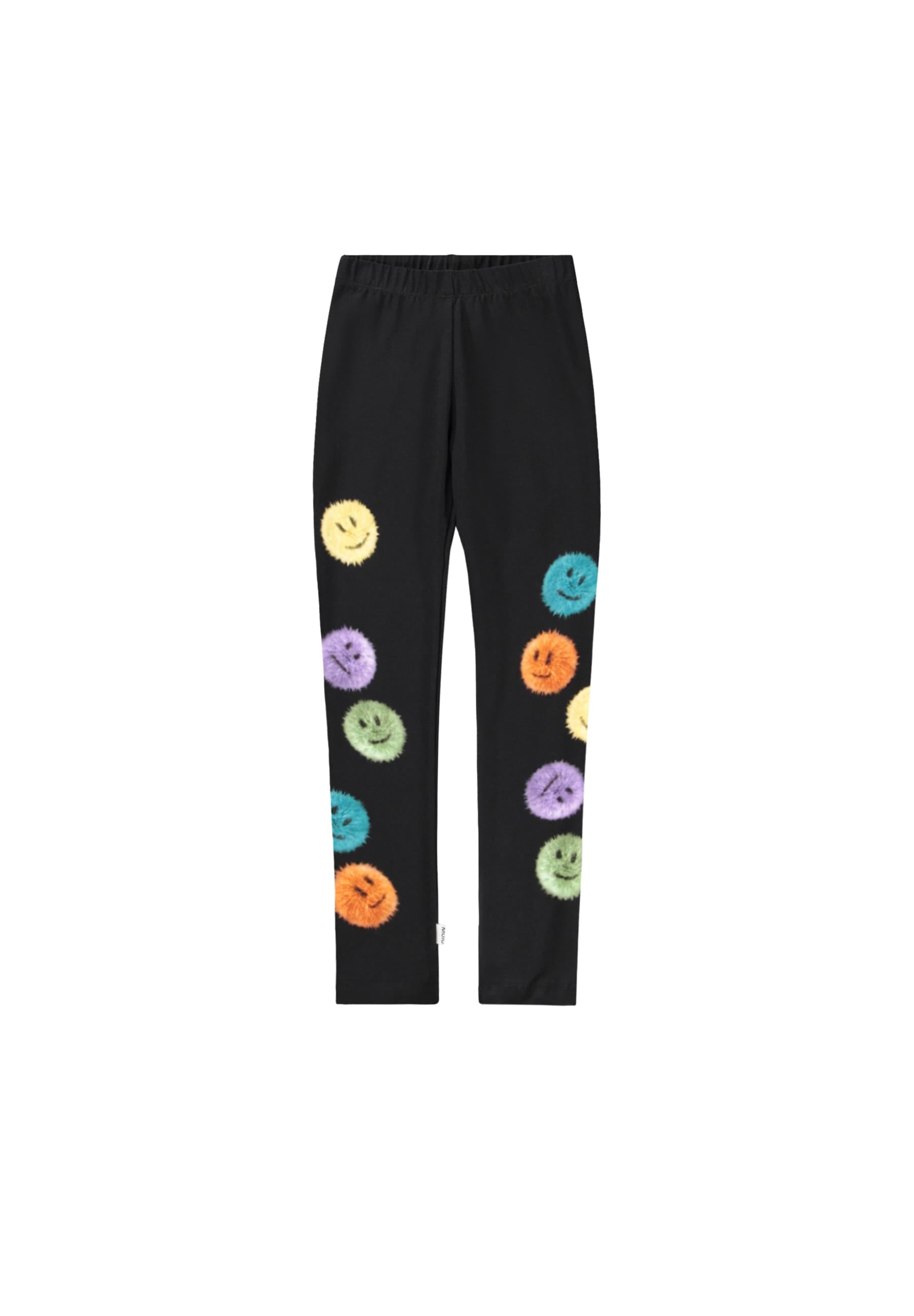 MOLO Leggings schwarz mit Smiley-Print colourfull fluff Leggings MOLO 122 ( 7 Jahre )
