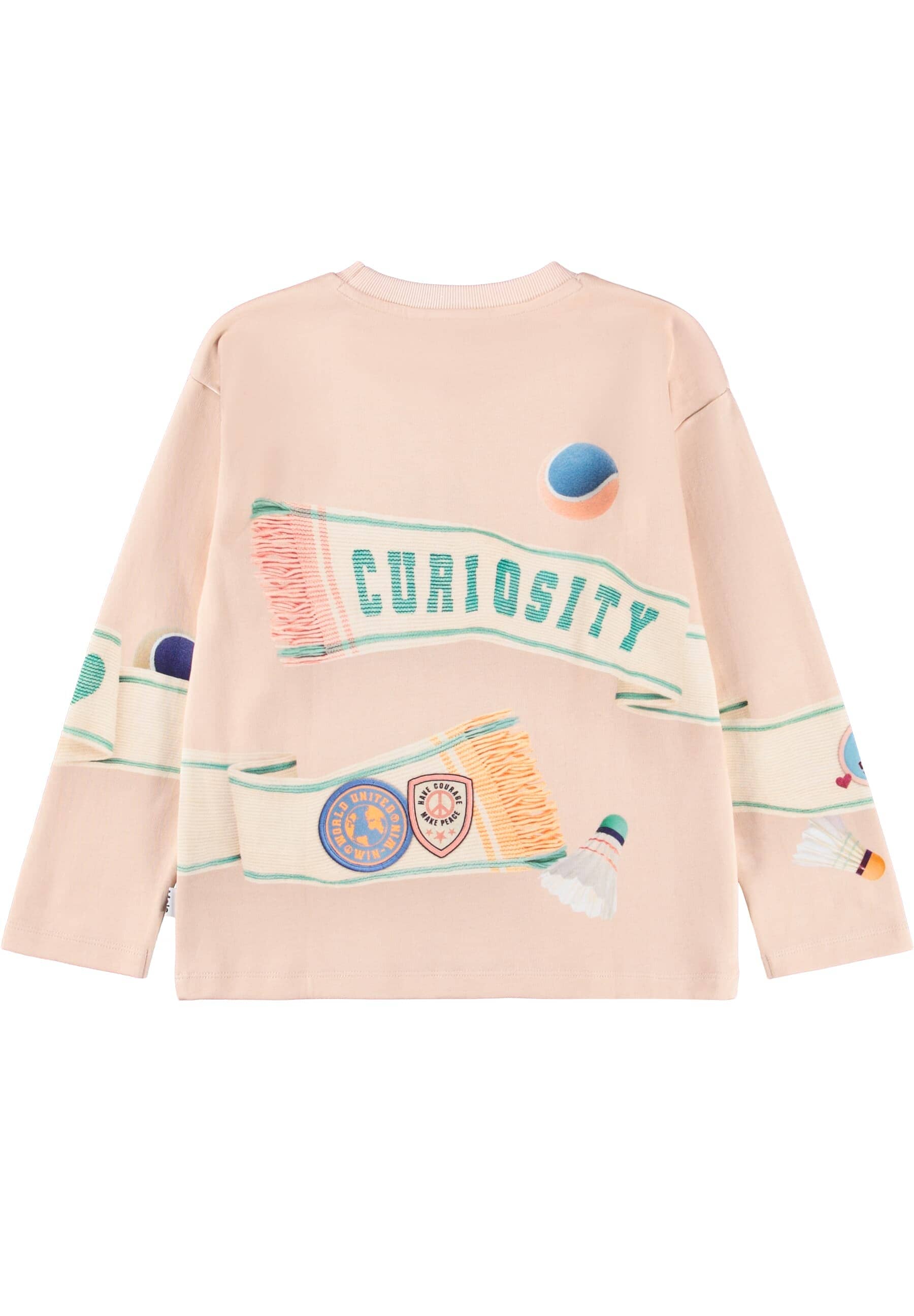 MOLO Sweatshirt Giraffe Mountoo Global Play beige rosa Sweatshirt MOLO