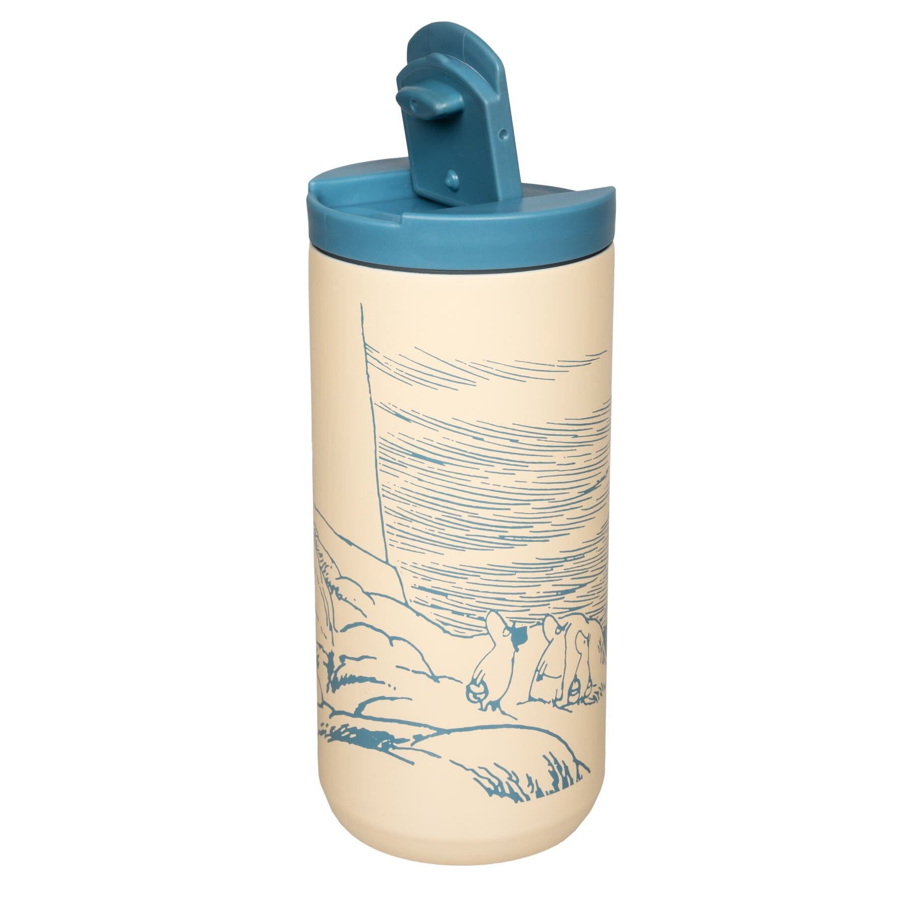 Moomin by Martinex: Horizon Travel Mug 450 ml – Cream/Blue — © Moomin Characters Becher Rätt Start
