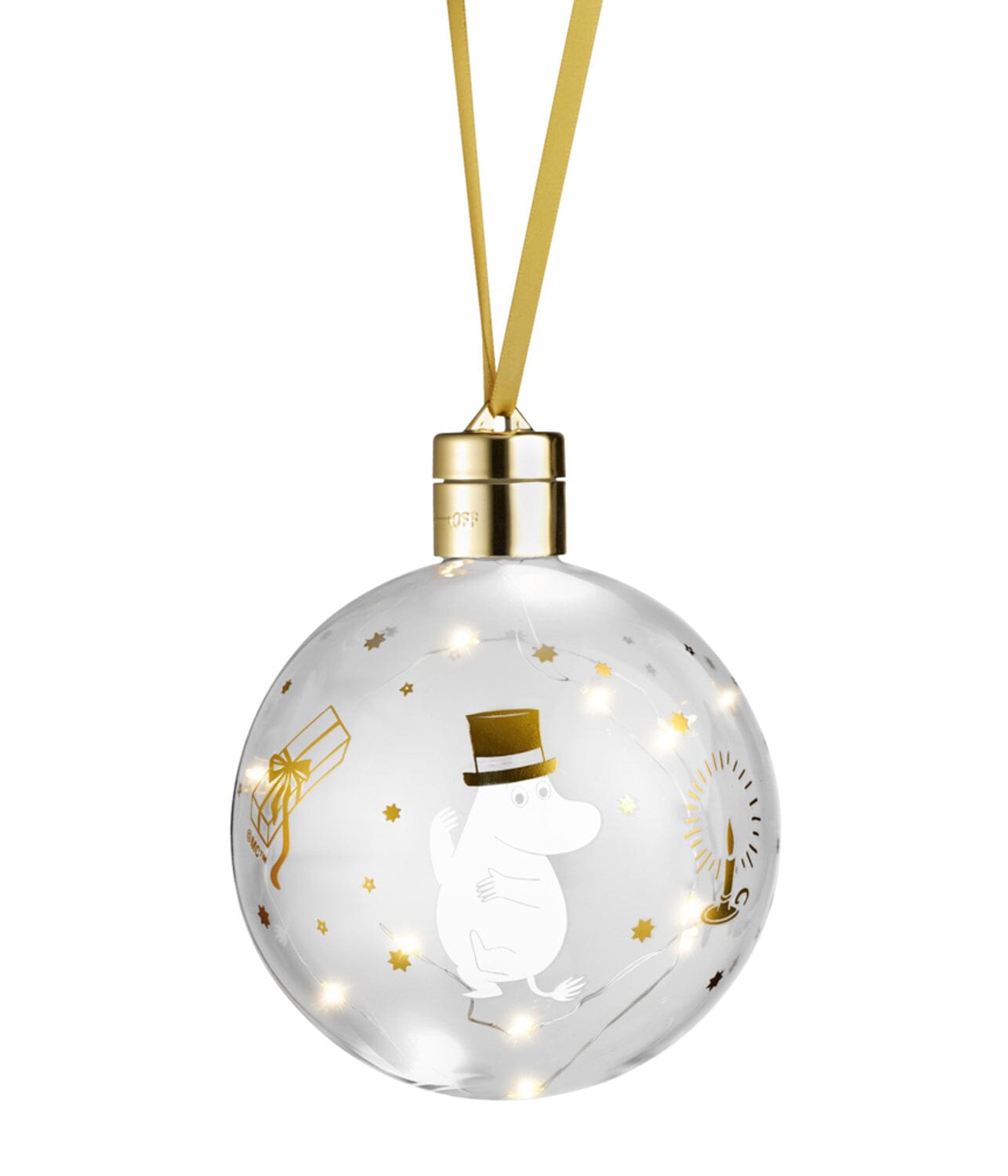 Moomin by Muurla Deko-Kugel mit LED „Sparkling Stars“ – Ø 11 cm Dekoration Moomin by Muurla