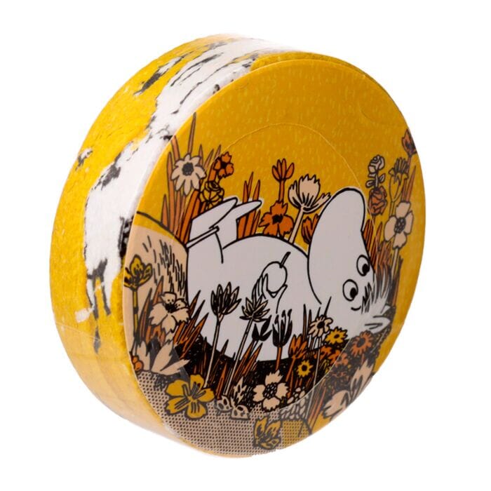 Moomin © Moomin Characters – Komprimiertes Reisehandtuch Waschlappen Moomin by Martinex Gelb