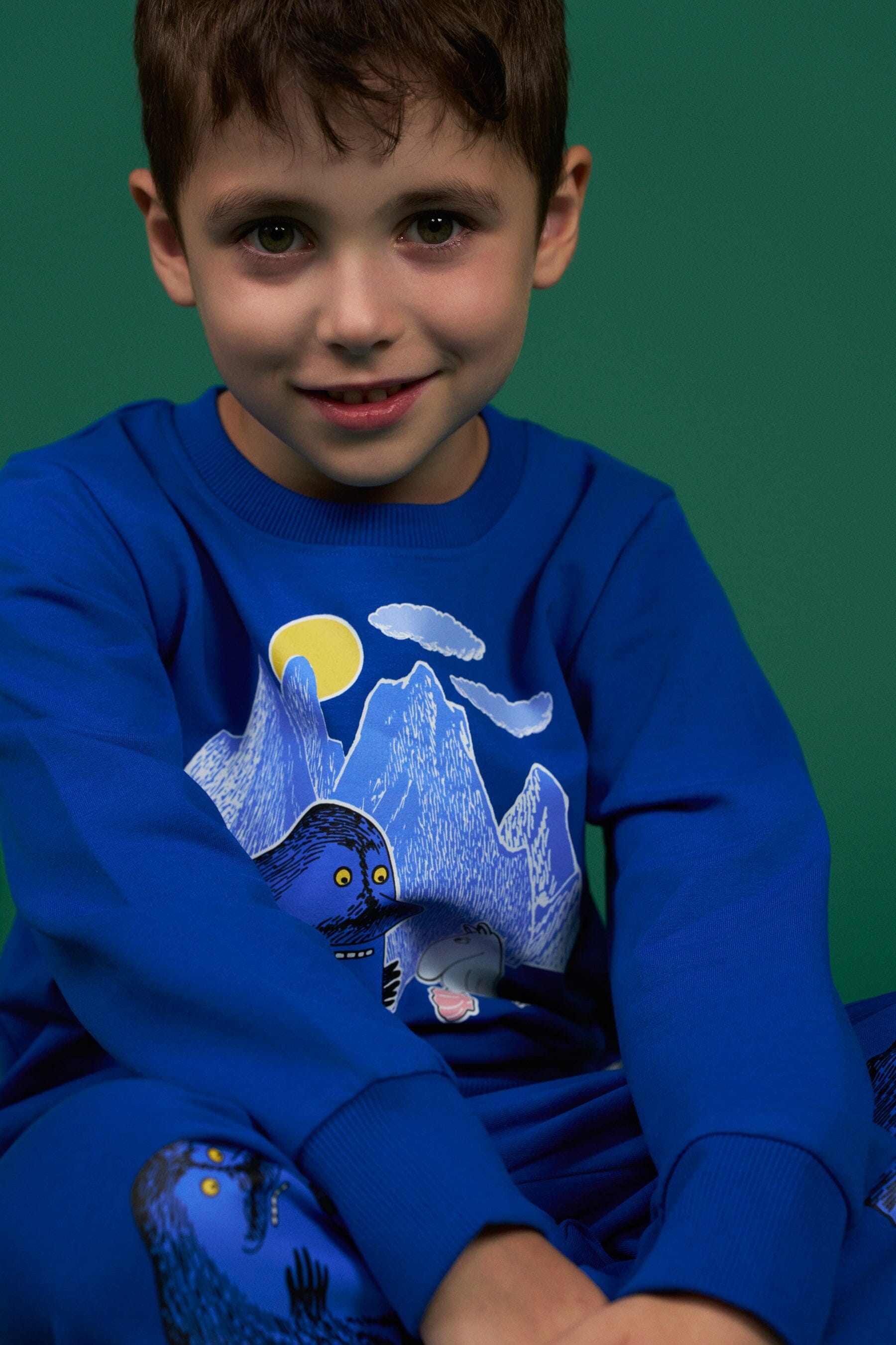 MOOMIN © Night Sky Sweatshirt Blue Langarmshirt Moomin by Martinex