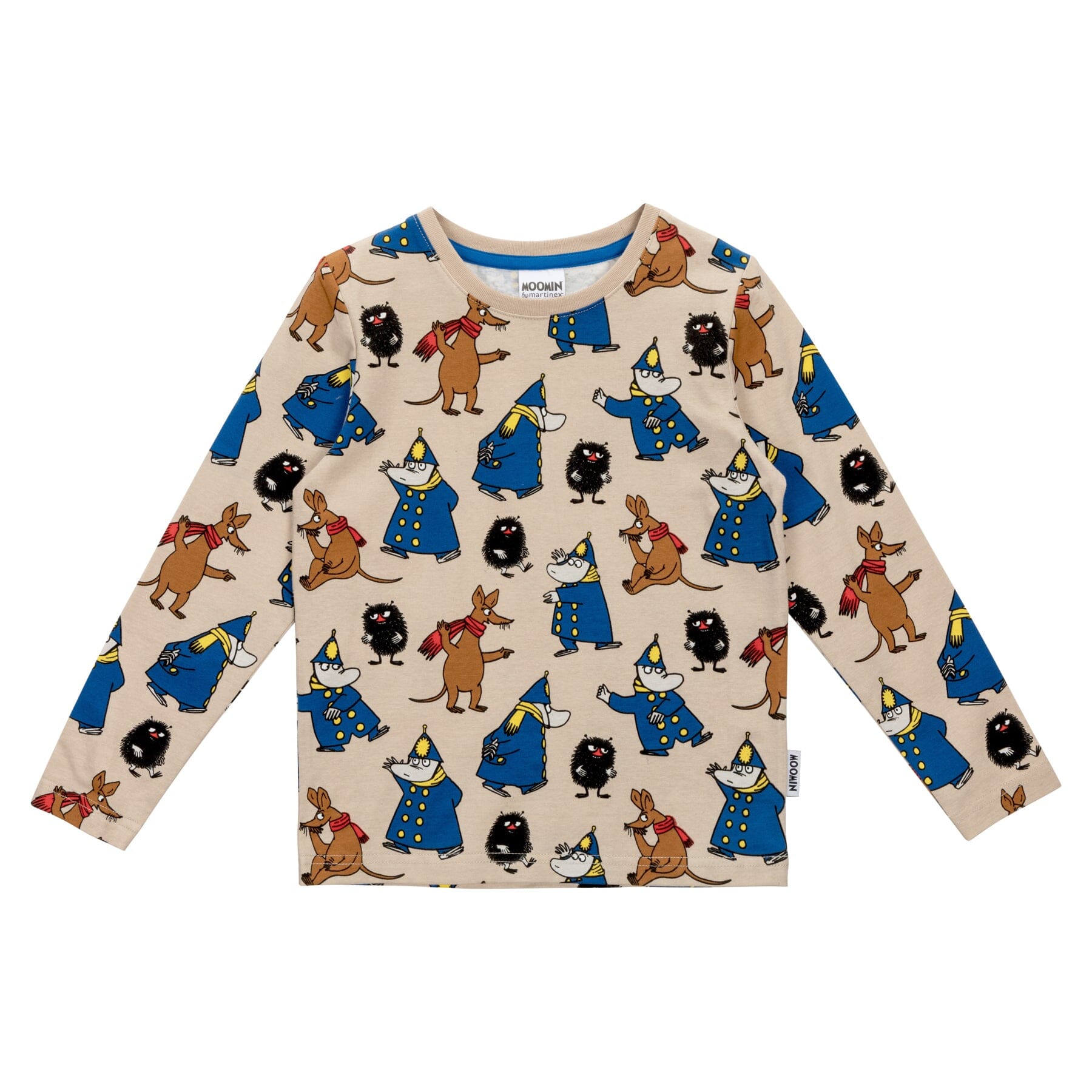 MOOMIN – Kinder-Langarmshirt „Vigorous“ Beige Langarmshirt Moomin by Martinex 104