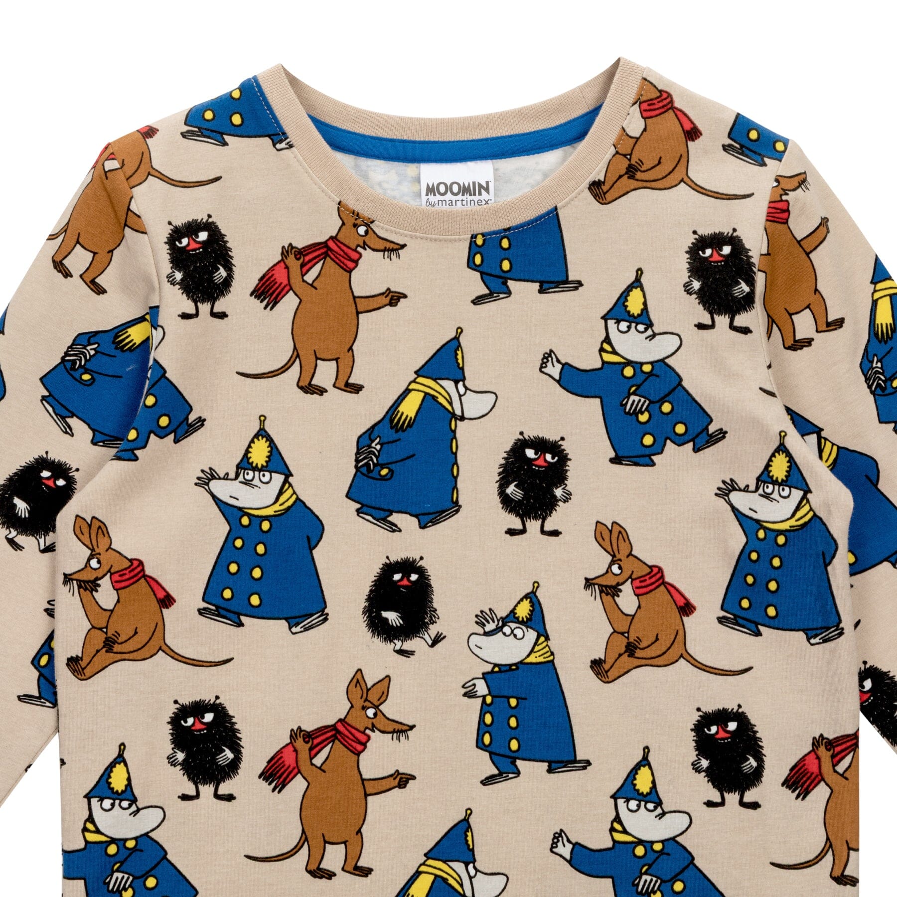 MOOMIN – Kinder-Langarmshirt „Vigorous“ Beige Langarmshirt Moomin by Martinex