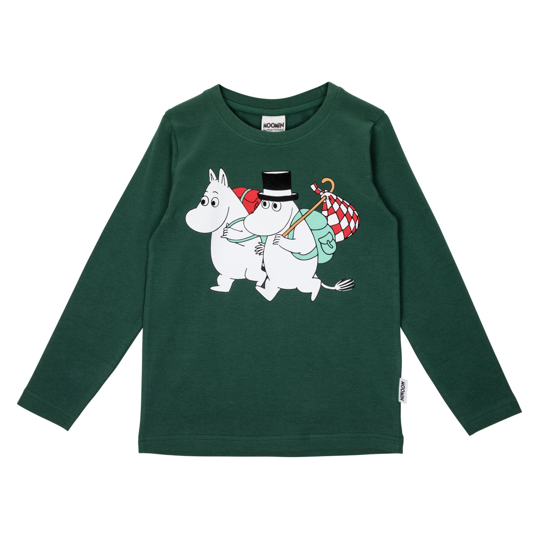 MOOMIN Kinder Longsleeve „On the Road“ Grün – © Moomin Characters Langarmshirt Moomin by Martinex 104