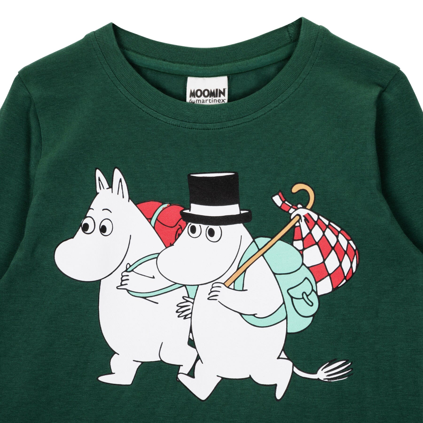 MOOMIN Kinder Longsleeve „On the Road“ Grün – © Moomin Characters Langarmshirt Moomin by Martinex