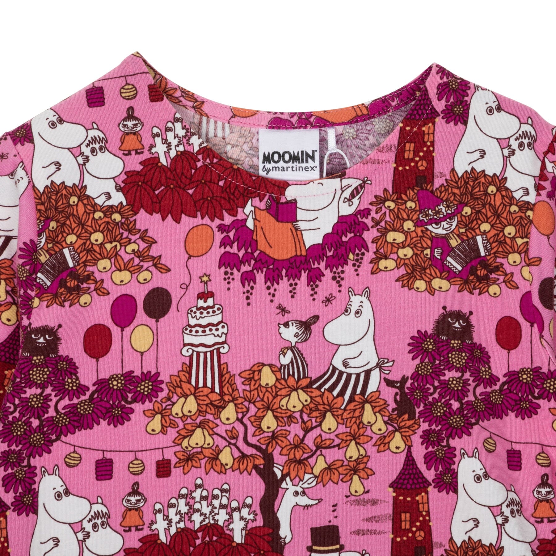 MOOMIN Kinder Longsleeve „Party Moment“ Pink – © Moomin Characters Langarmshirt Moomin by Martinex