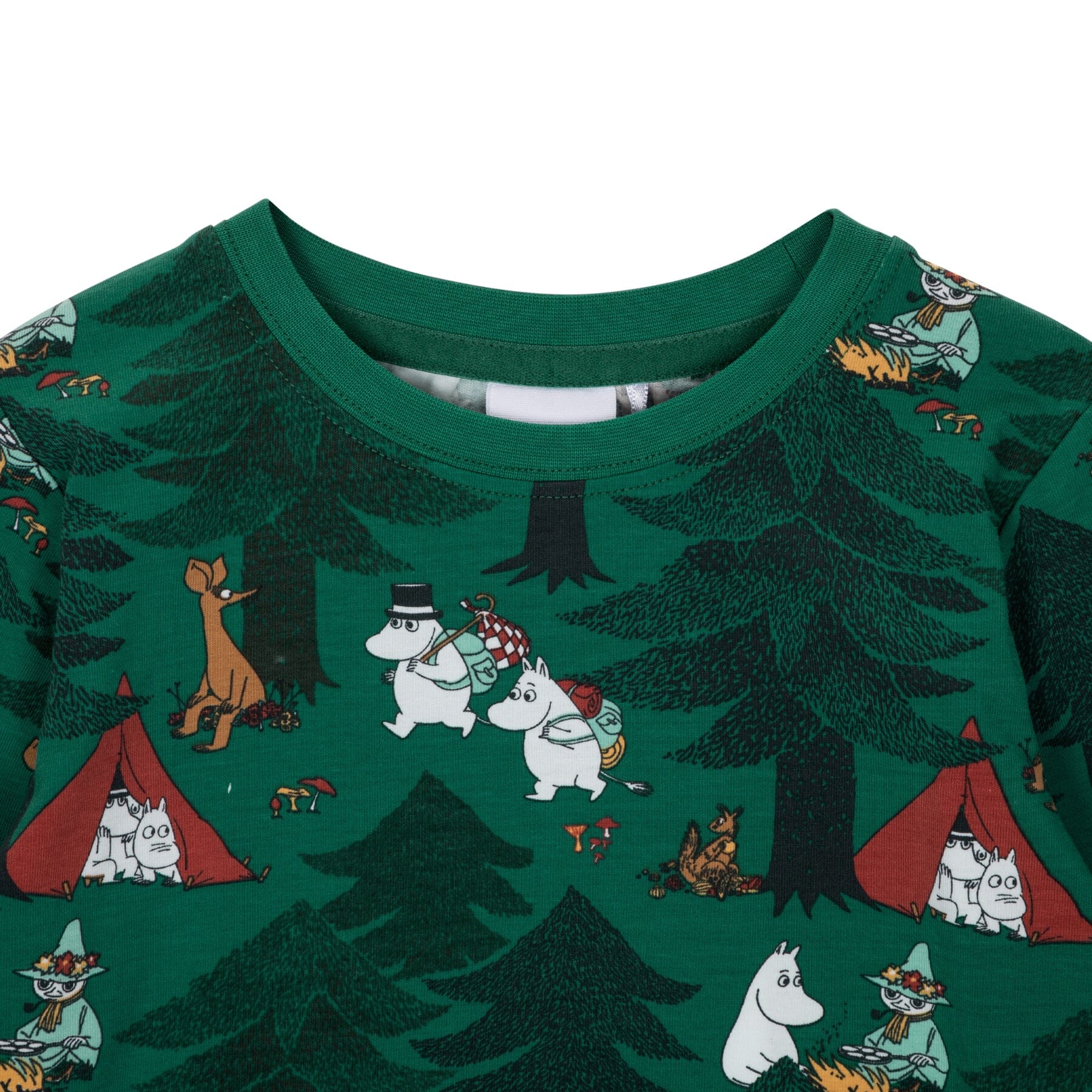 MOOMIN Kinder Longsleeve „Tent Life“, Grün – © Moomin Characters Langarmshirt Moomin by Martinex