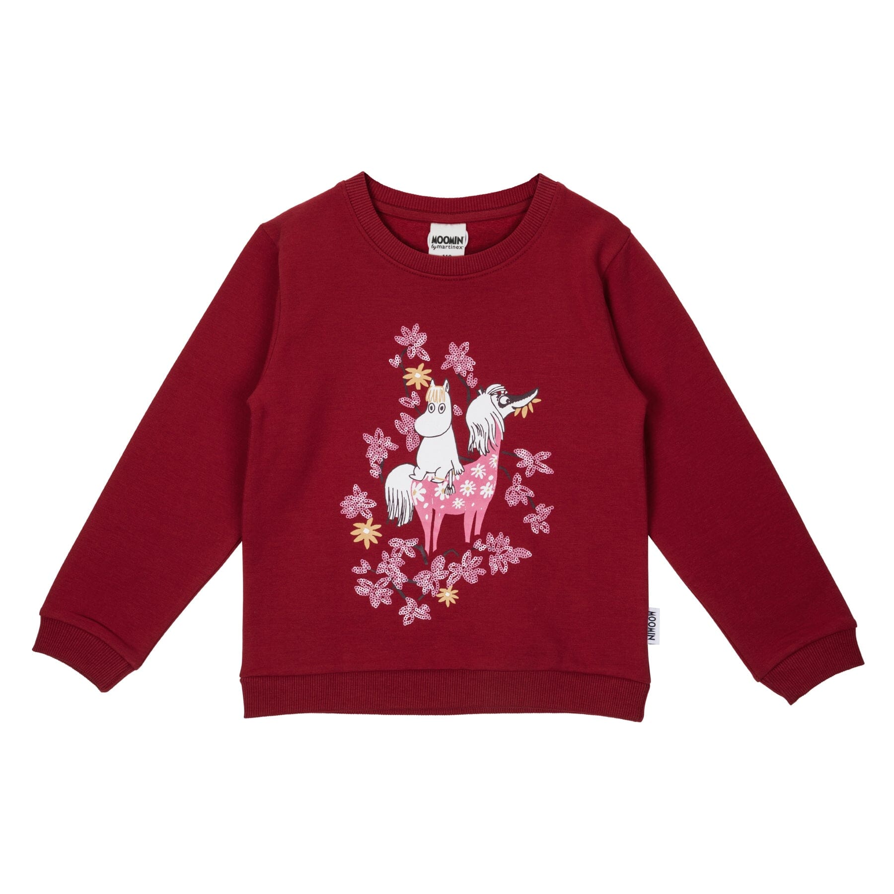 MOOMIN Kinder Sweatshirt „Snorkmaiden“ Burgundy – © Moomin Characters Langarmshirt Moomin by Martinex 110