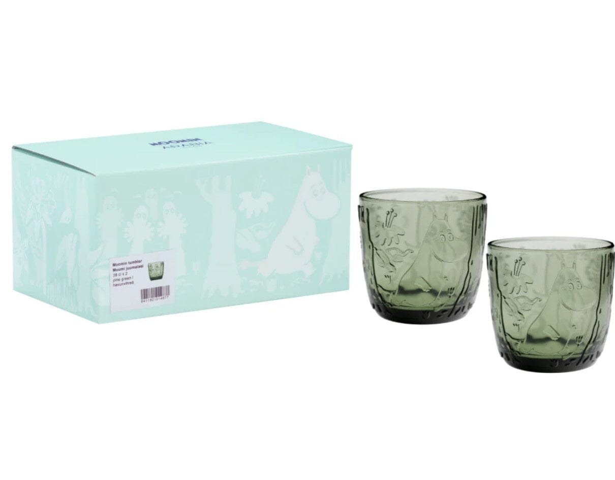 Arabia - Mumin Schnapsgläser Mystical Forest grün Gläser Arabia