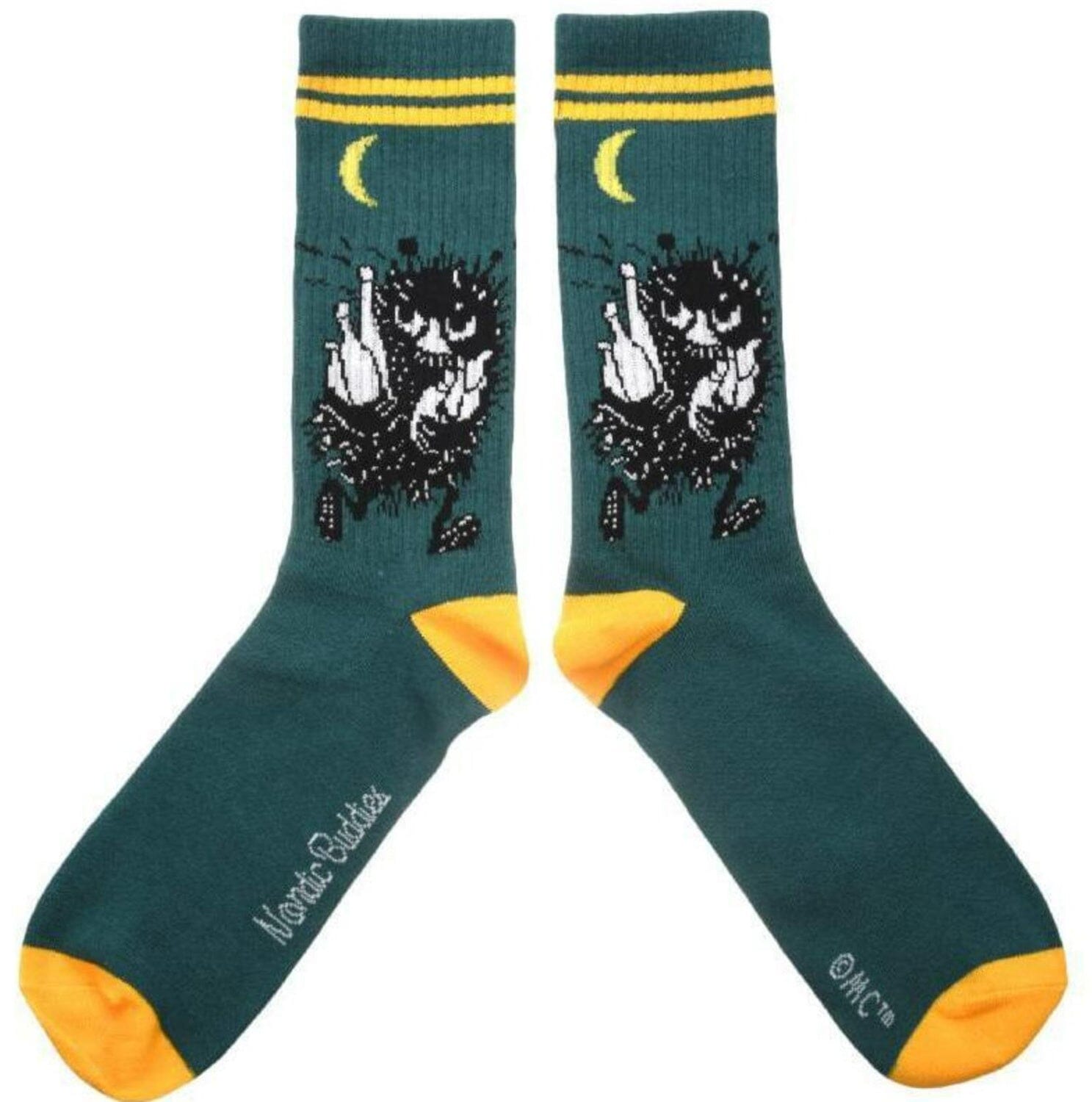 Stinky Retro Socks Green - Nordicbuddies Socken Nordic Buddies