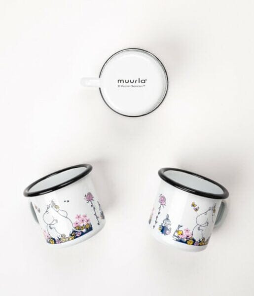 Muurla Mumin Emaille Becher HUG Becher Moomin by Muurla