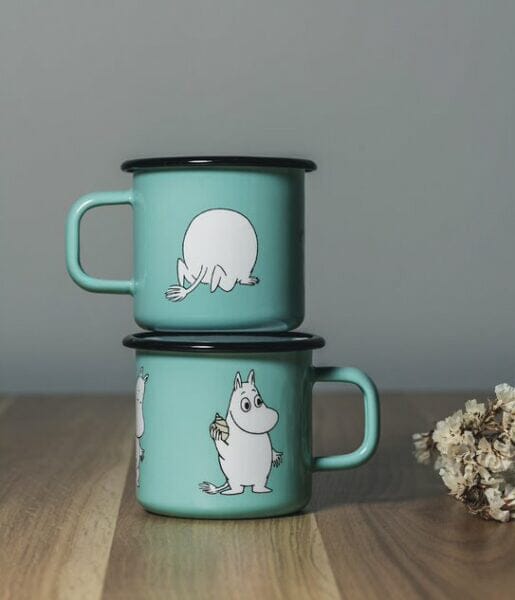 Muurla Mumin Emaille Becher Retro Moomintroll Becher Moomin by Muurla