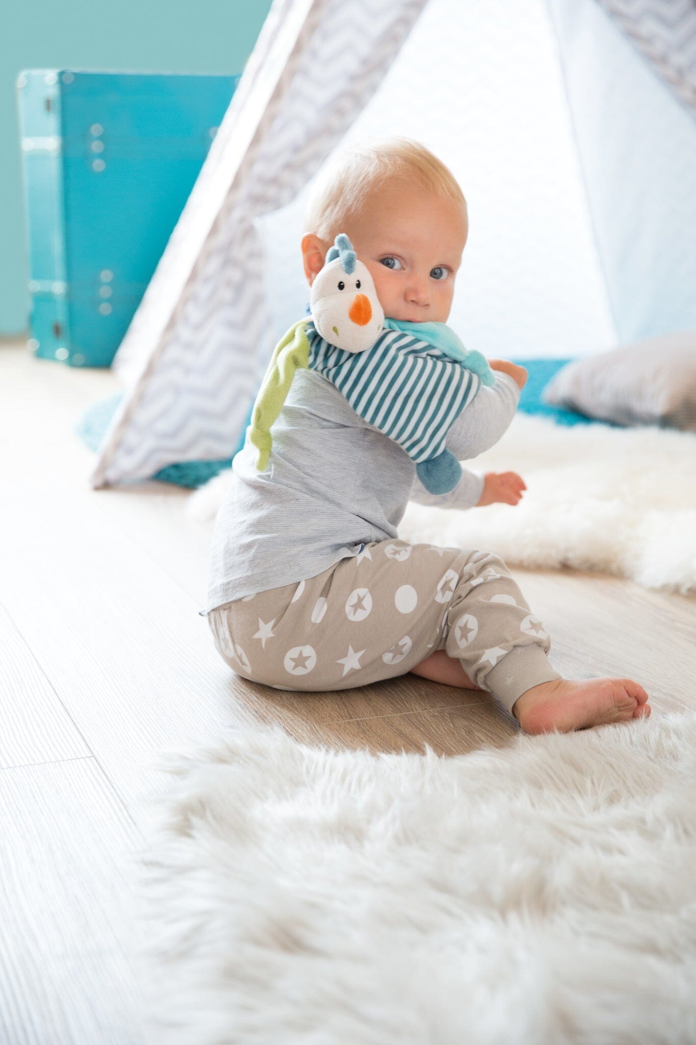 NICI Schmusetuch Drache Dragilu 31cm Kuscheltuch NICI