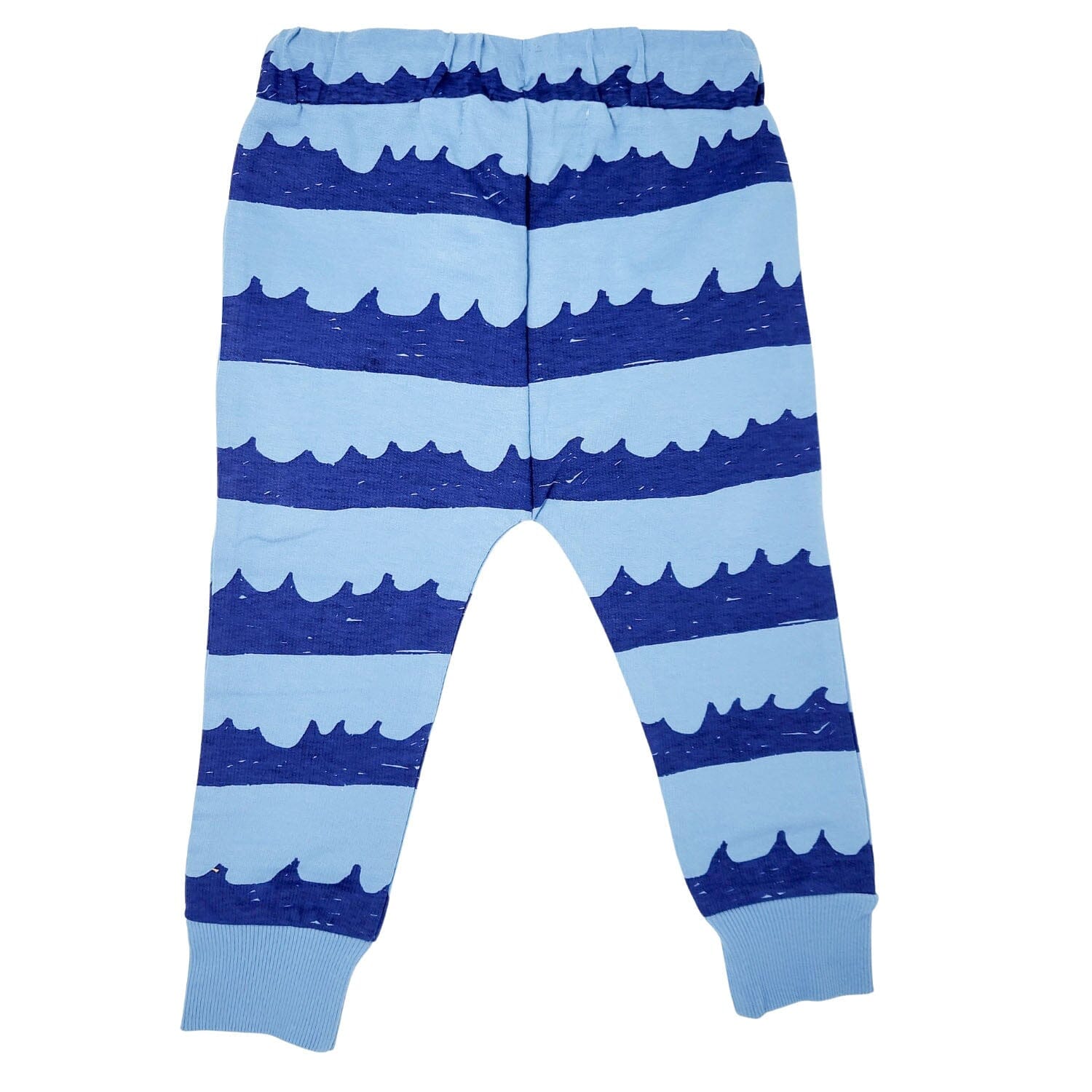 NADADELAZOS coole Kinder Jogginghose blaue Wellen aus Bio-Baumwolle Hose nadadelazos