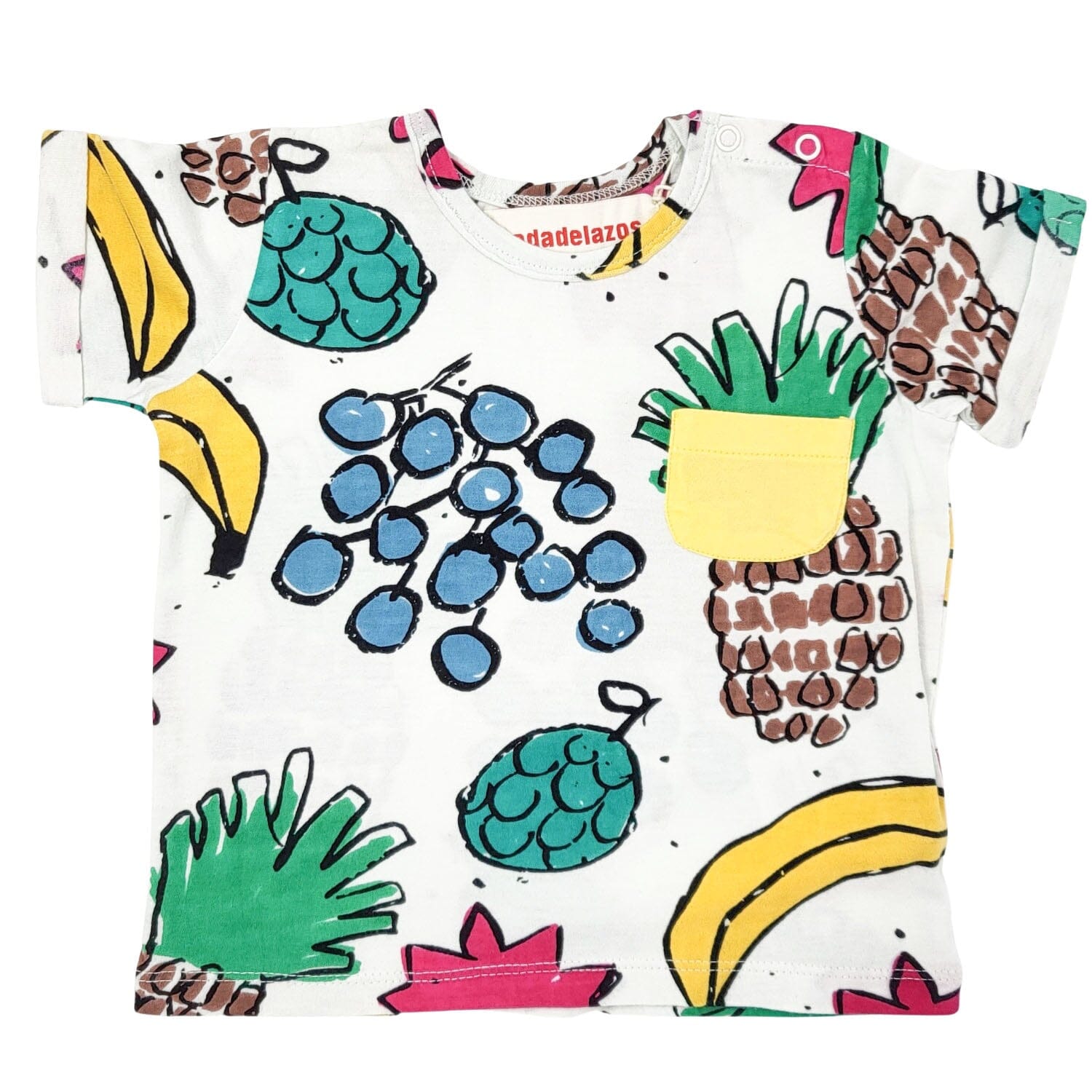 NADADELAZOS T-Shirt Früchte bunt kurzarm T-Shirt nadadelazos