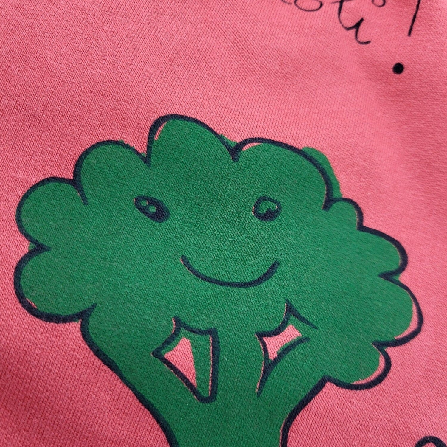 NADADELAZOS coole Kinder Jogginghose rot mit Brokkoli Print Hose nadadelazos