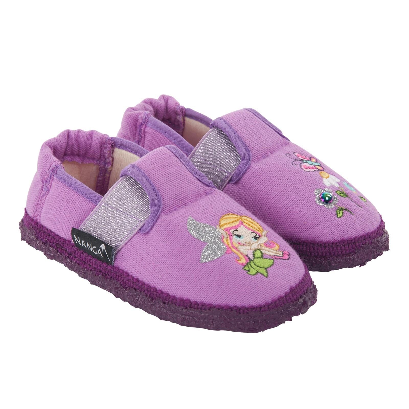 NANGA Hausschuhe Kleine Fee Baumwolle lila Hausschuhe Nanga