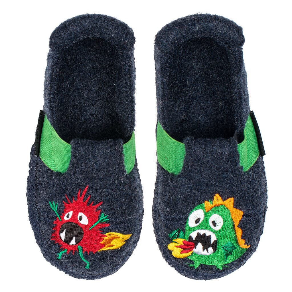 NANGA Hausschuhe Monster aus Walkstoff Hausschuhe Nanga