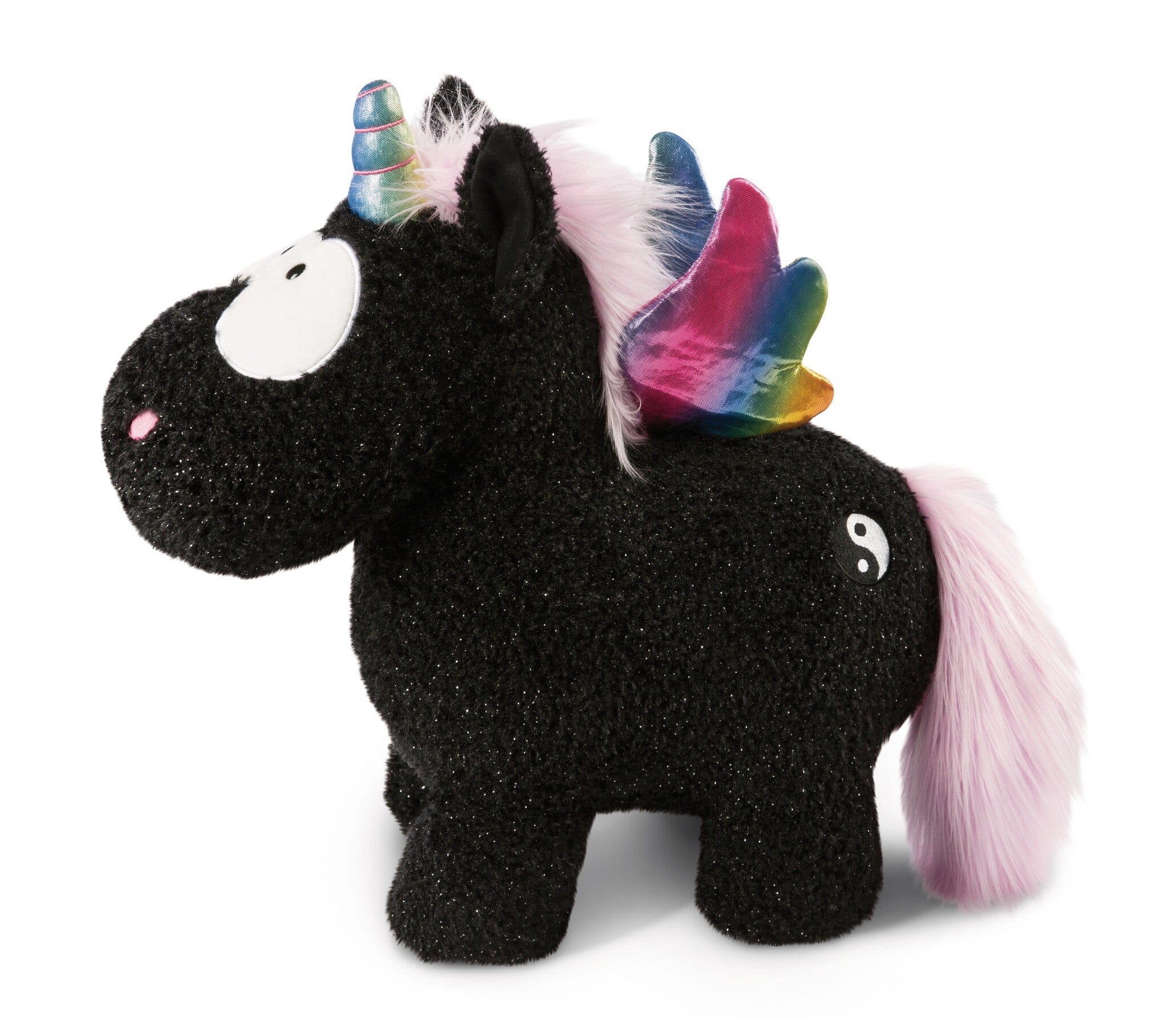 NICI kuscheliges Einhorn schwarz Yin 22cm stehend - Copy Kuscheltiere NICI