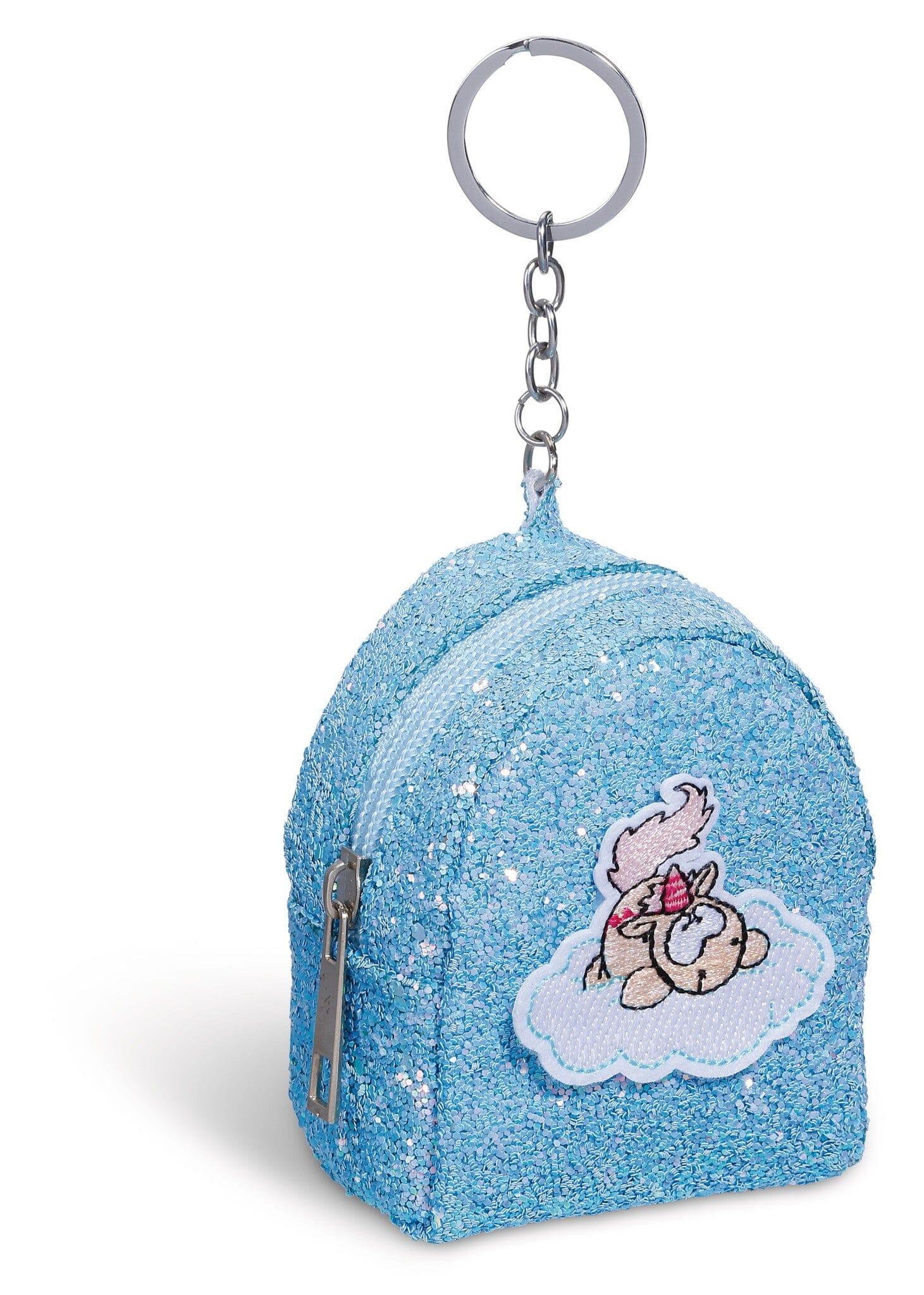 NICI süße kleine Einhorn Schlüsselanhänger-Tasche Schlüsselanhänger NICI blau