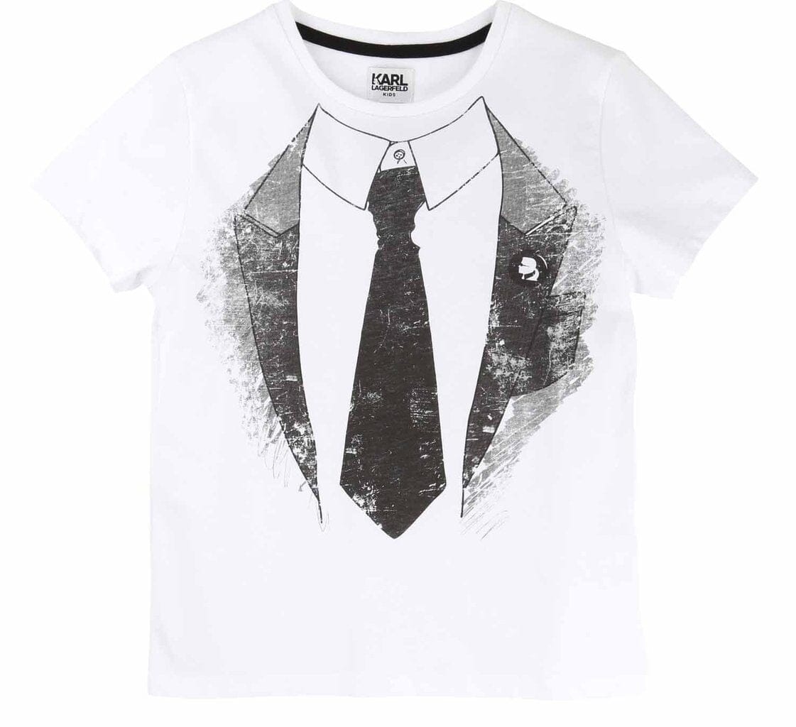 KARL LAGERFELD KIDS T-Shirt Krawatte weiß T-Shirt Karl Lagerfeld