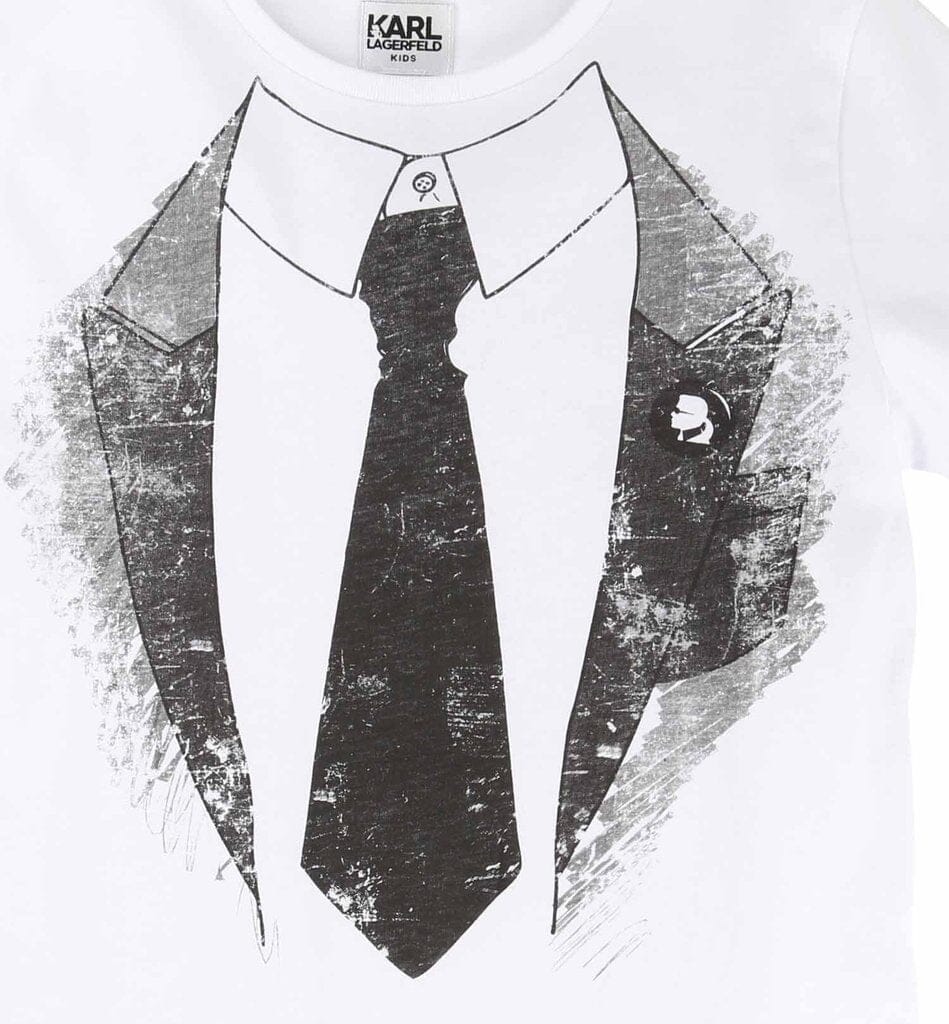 KARL LAGERFELD KIDS T-Shirt Krawatte weiß T-Shirt Karl Lagerfeld