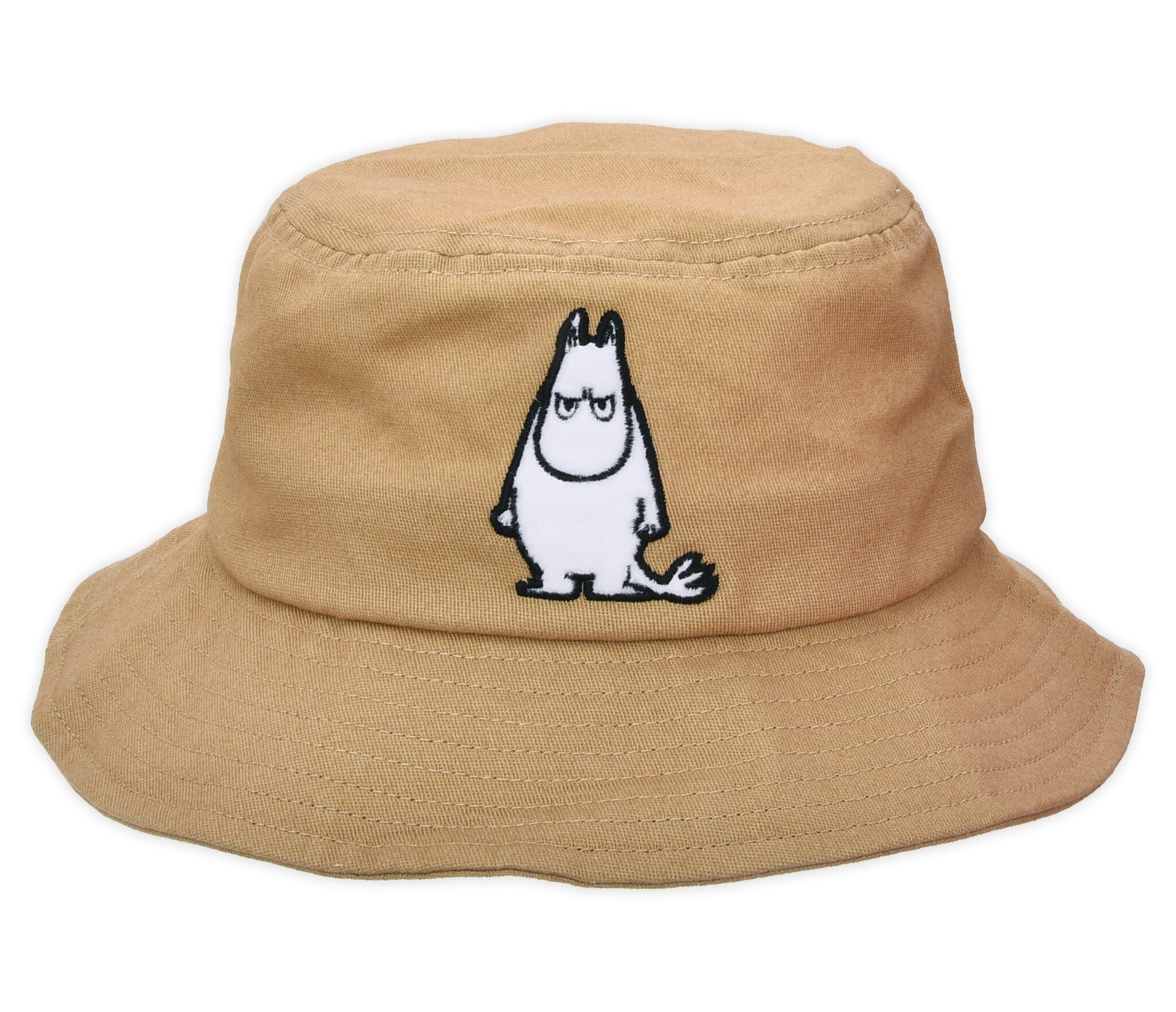 Nordic Buddies - Moomin Fischerhut Buckethat beige Unisex Mumintroll wütend Patch Fischerhut Nordic Buddies