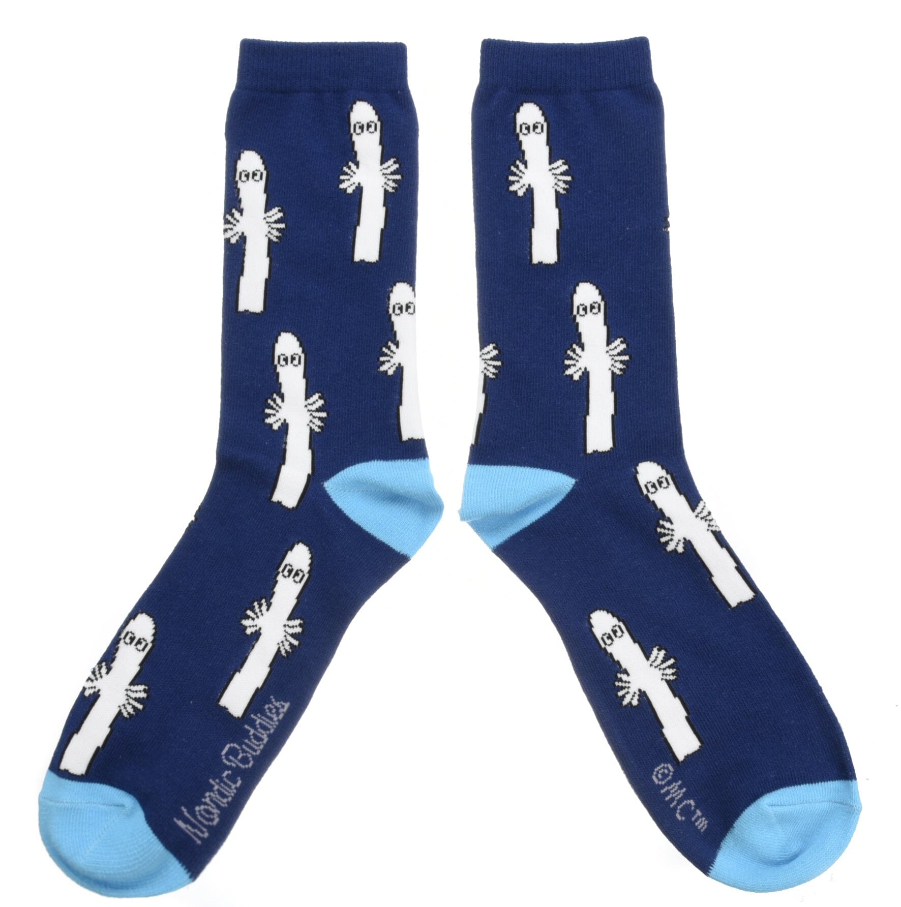 Nordicbuddies - Socken Hattifnatten Moomin Socken - blau Socken Nordic Buddies