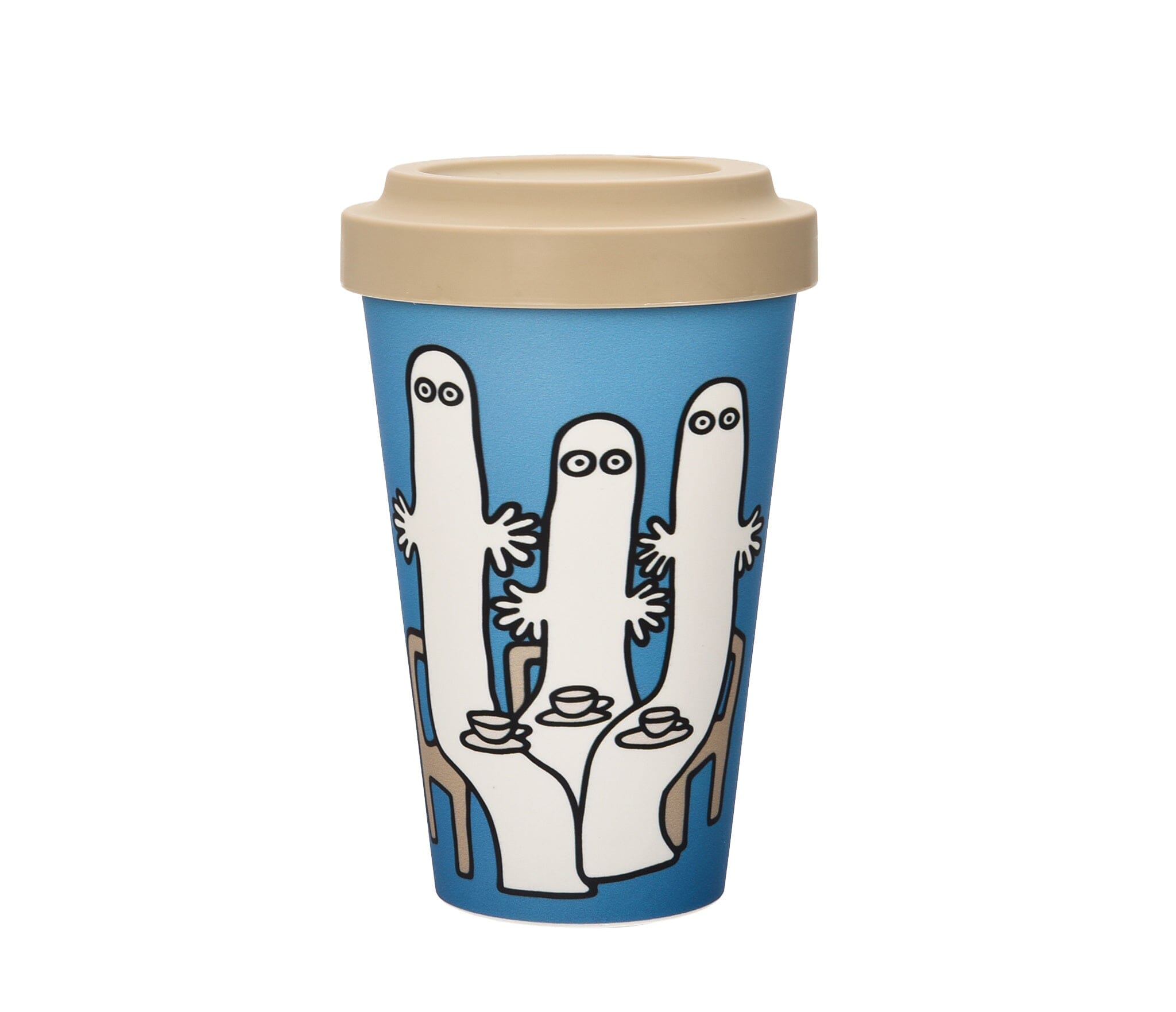 Take away Becher Hattifatteners blau 450ml Becher Nordic Buddies