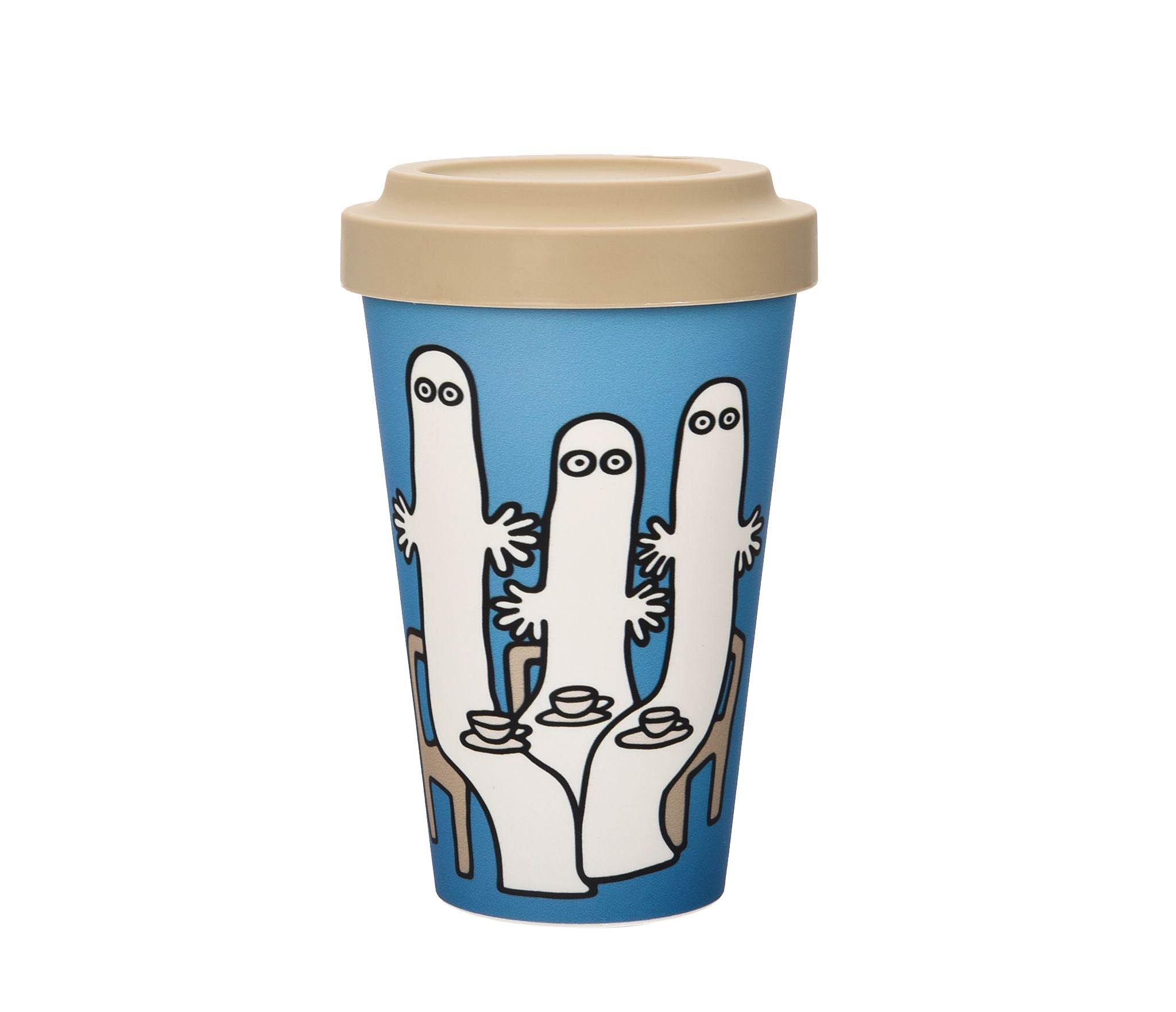 Take away Becher Hattifatteners blau 450ml Becher Nordic Buddies